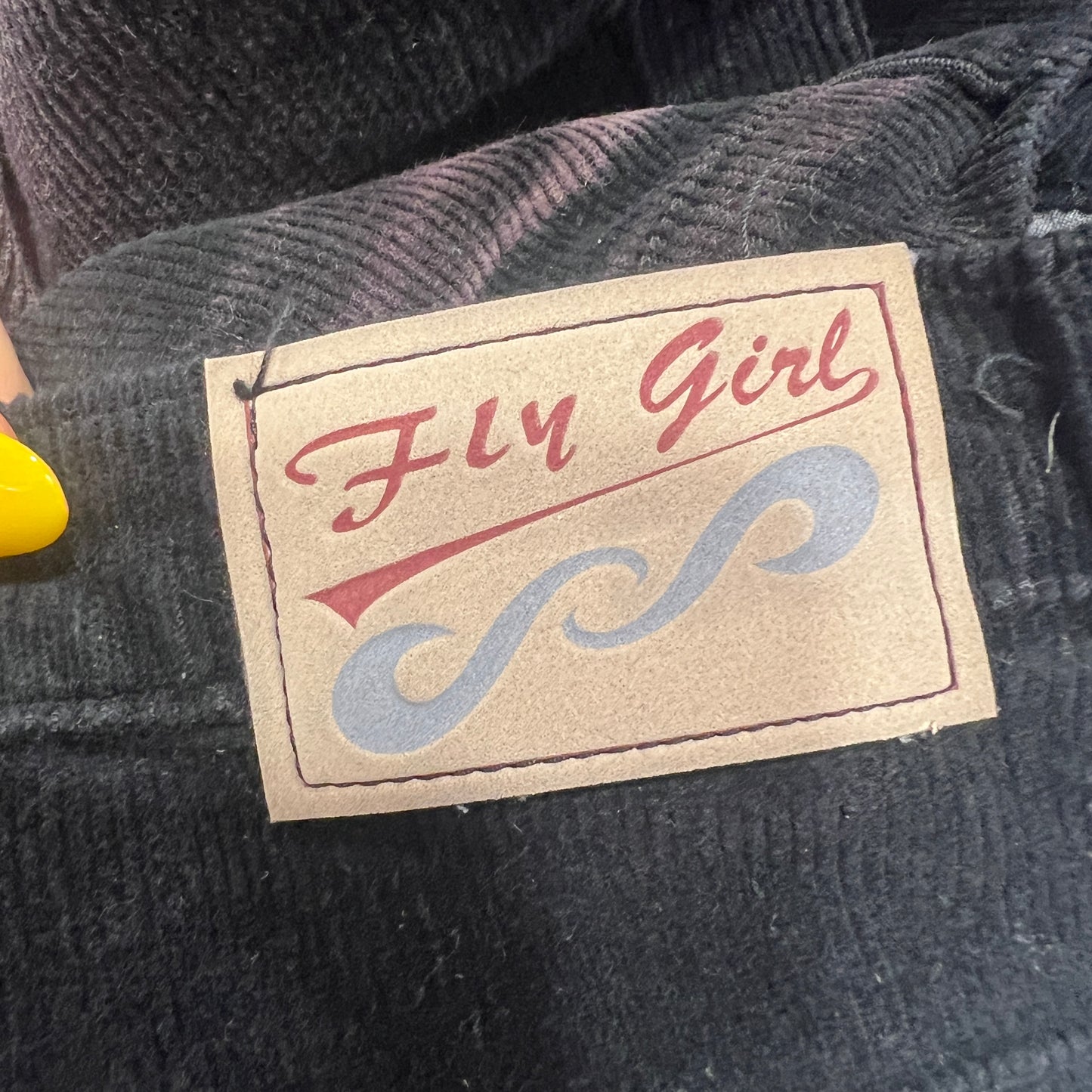 fly girl 00s pink washed black corduroy velvet midi skirt