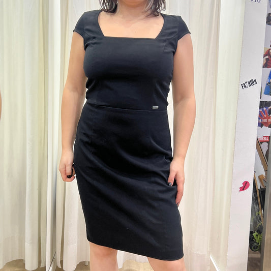 miss sixty 00s black little black dress with lace back