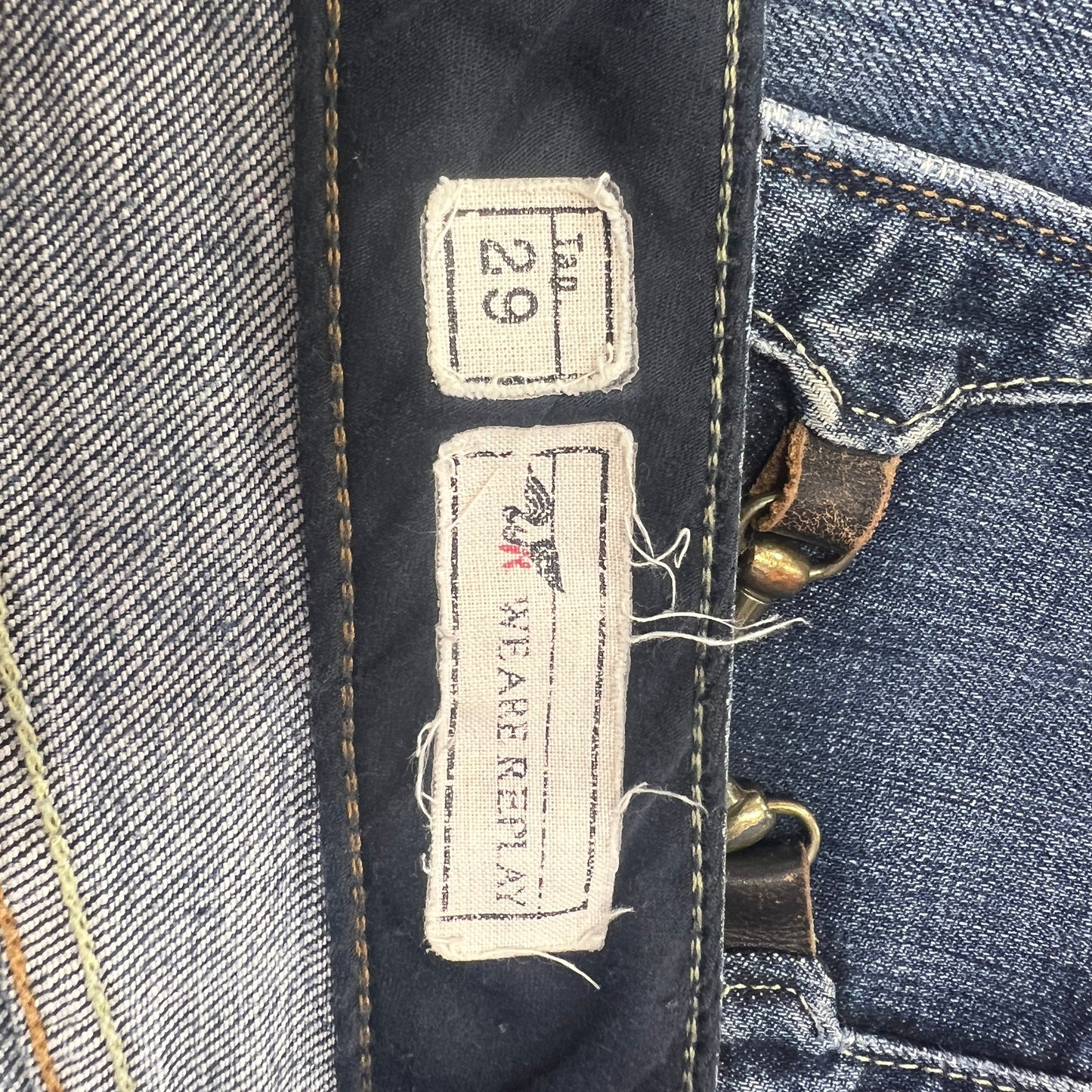 replay '10s low waist slim fit jeans