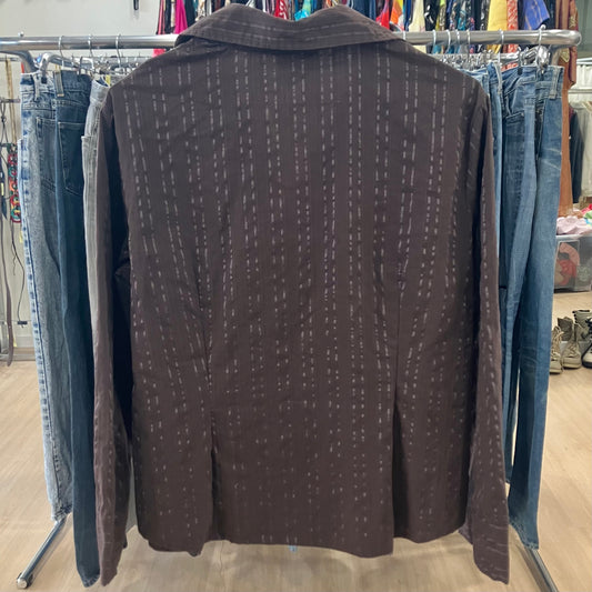 colours of the world brown striped shirt