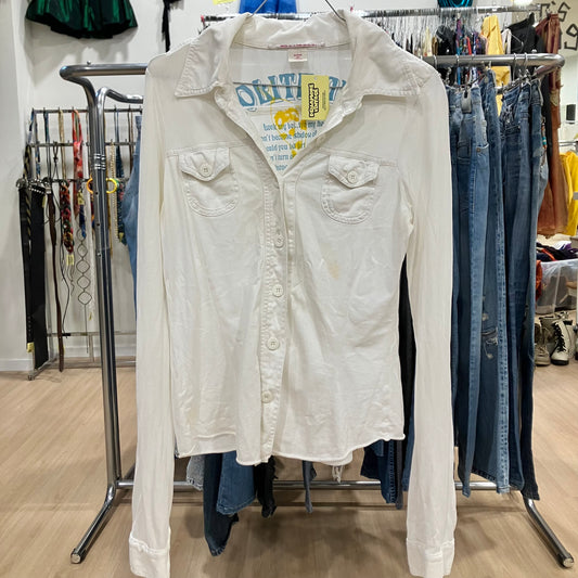 nolita nyc 00s white stretchy shirt