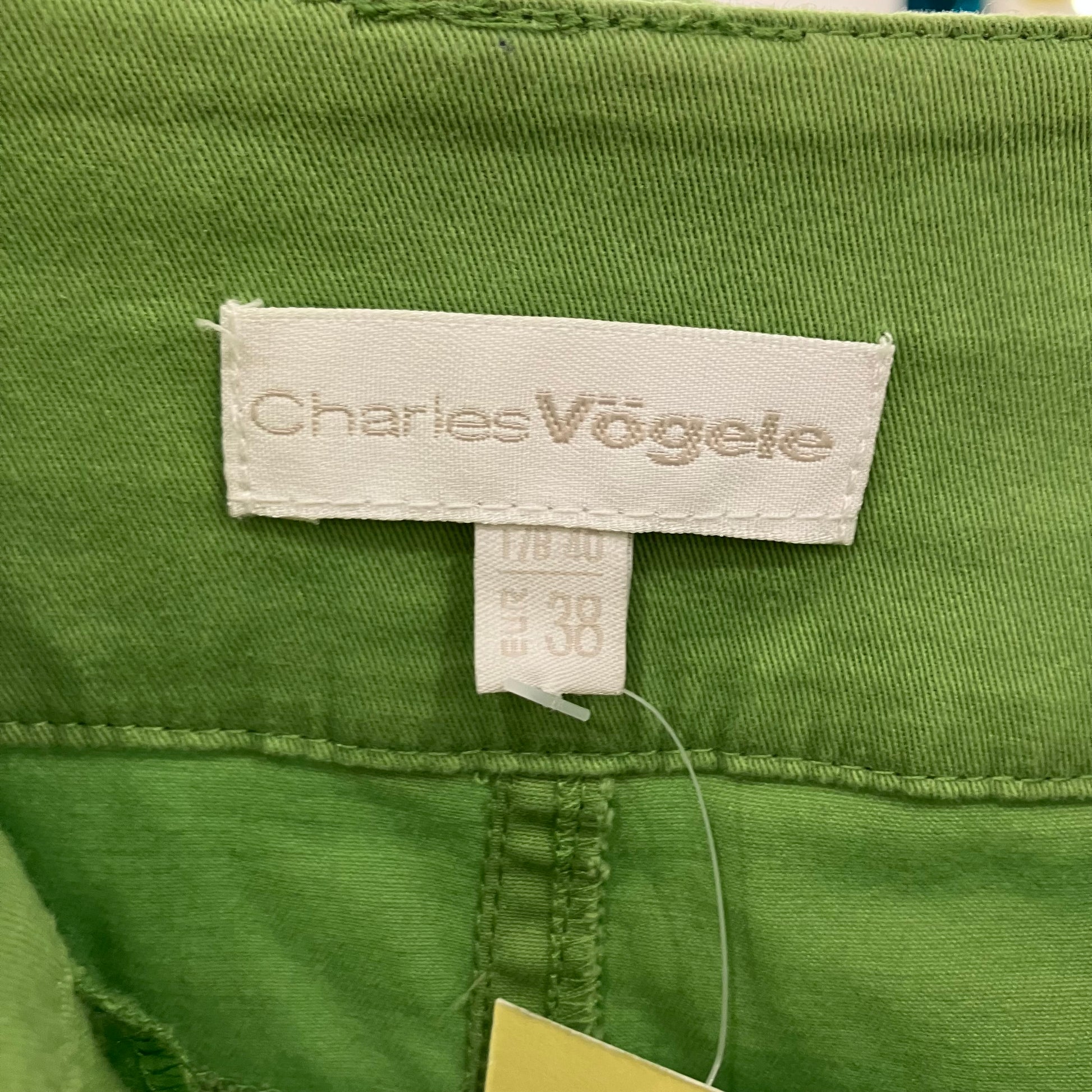 Green fabric with a Charles Vogele label