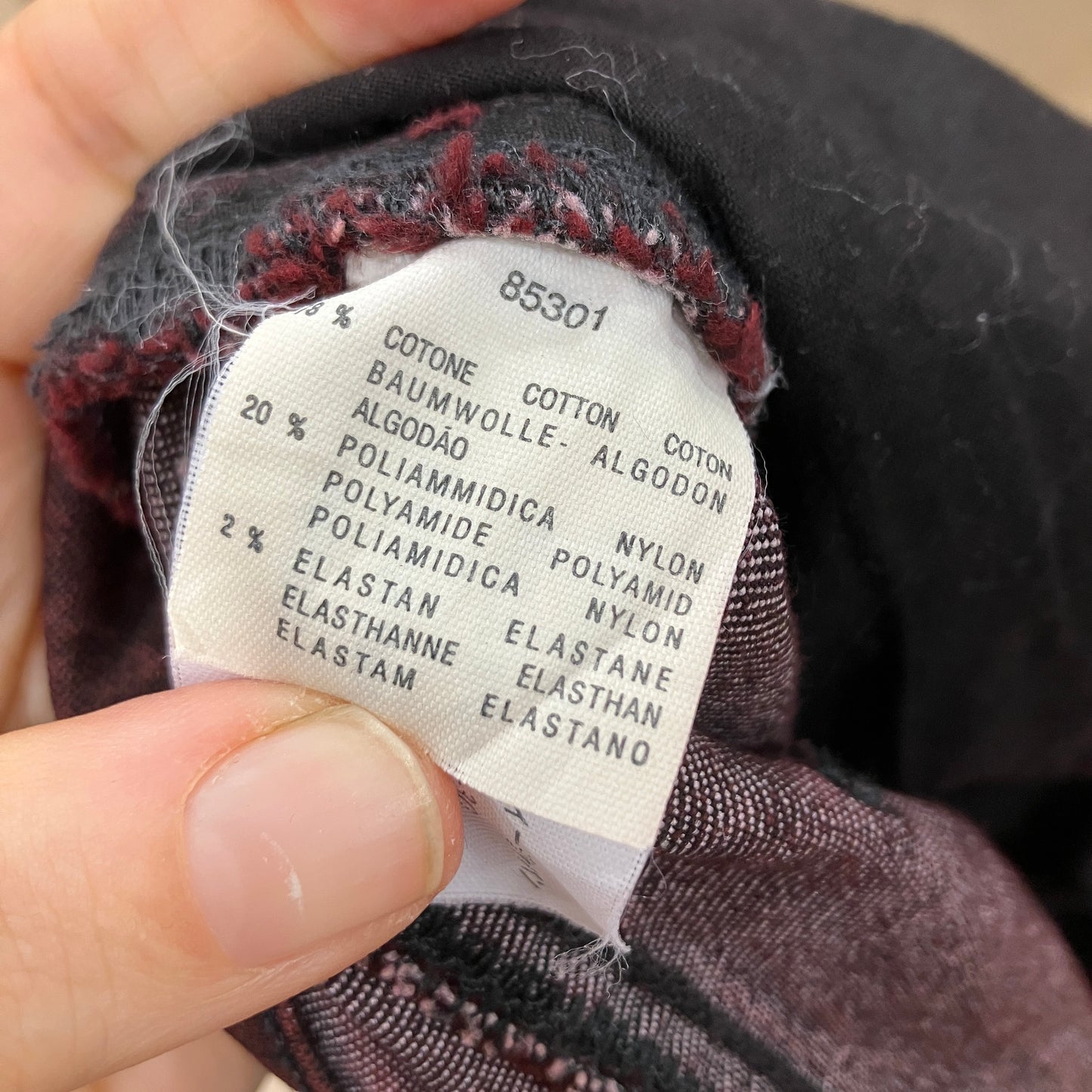 marina rinaldi 00s burgundy washed jeans