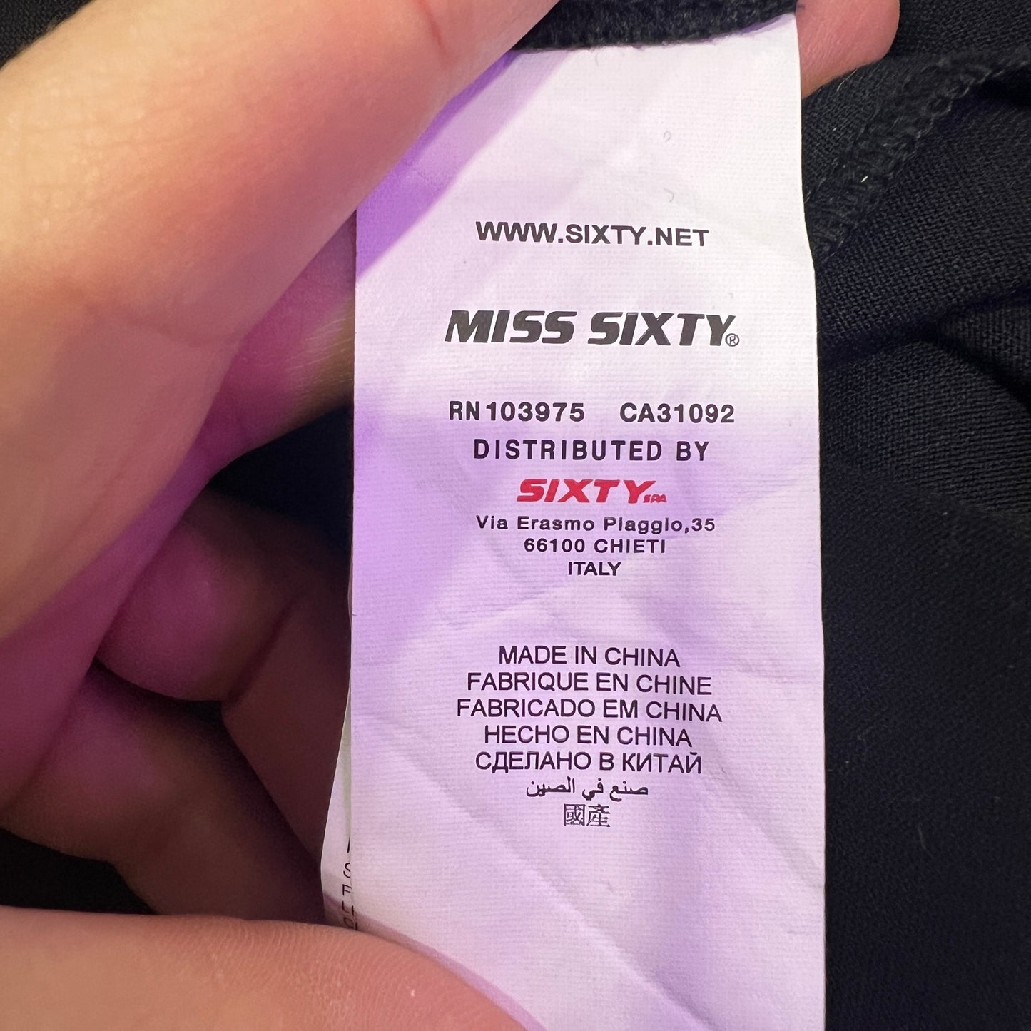 miss sixty 00s black little black dress with lace back