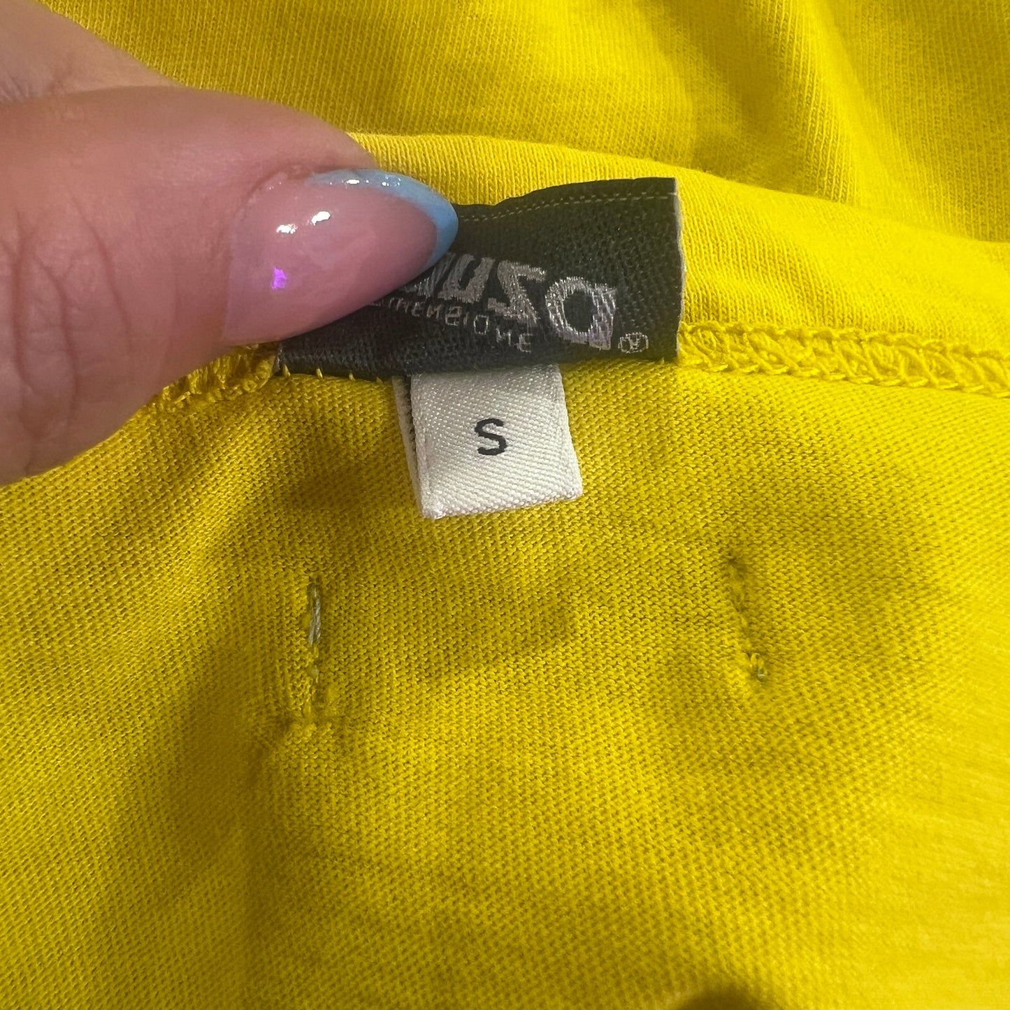dimensione danza 00s yellow halter top