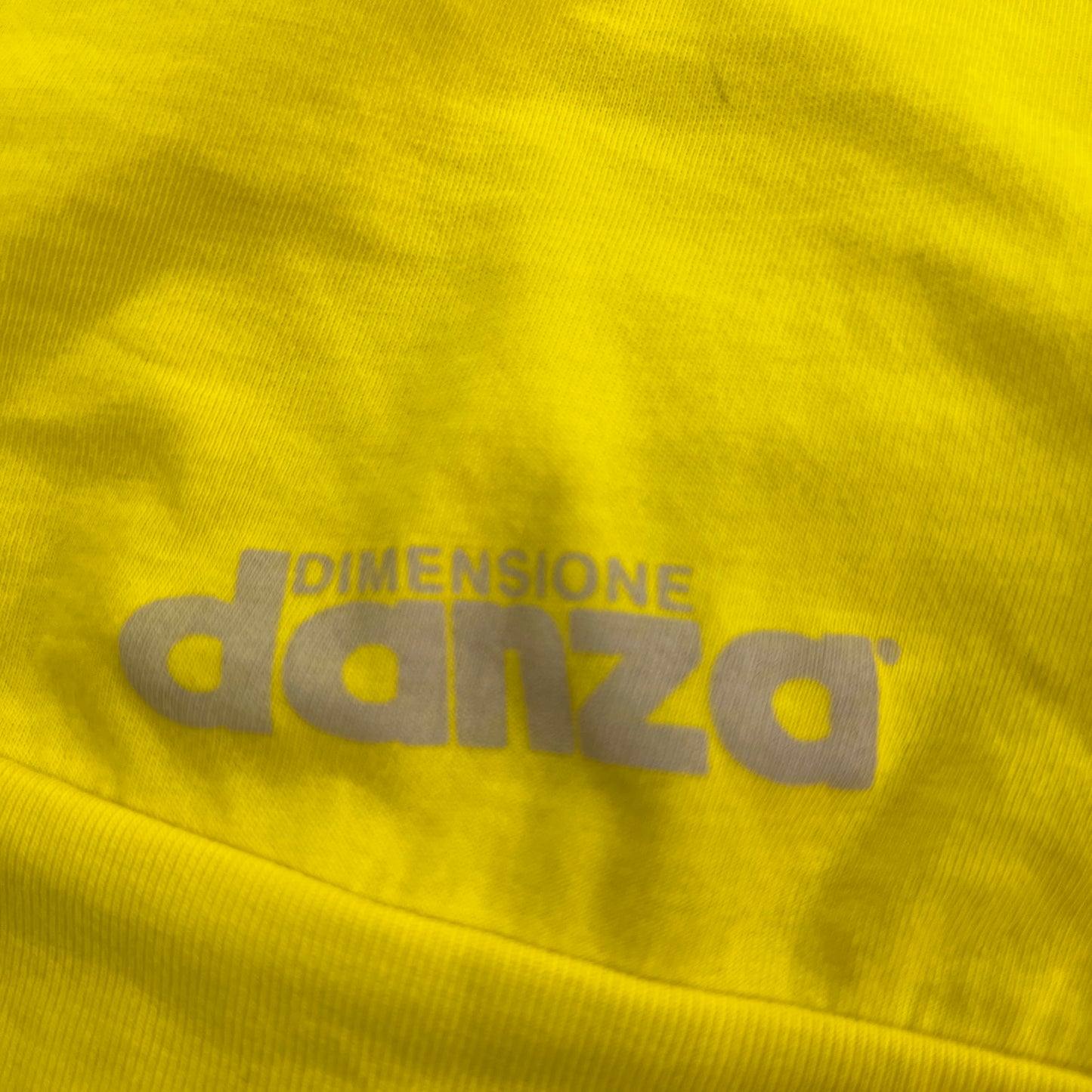dimensione danza 00s yellow halter top