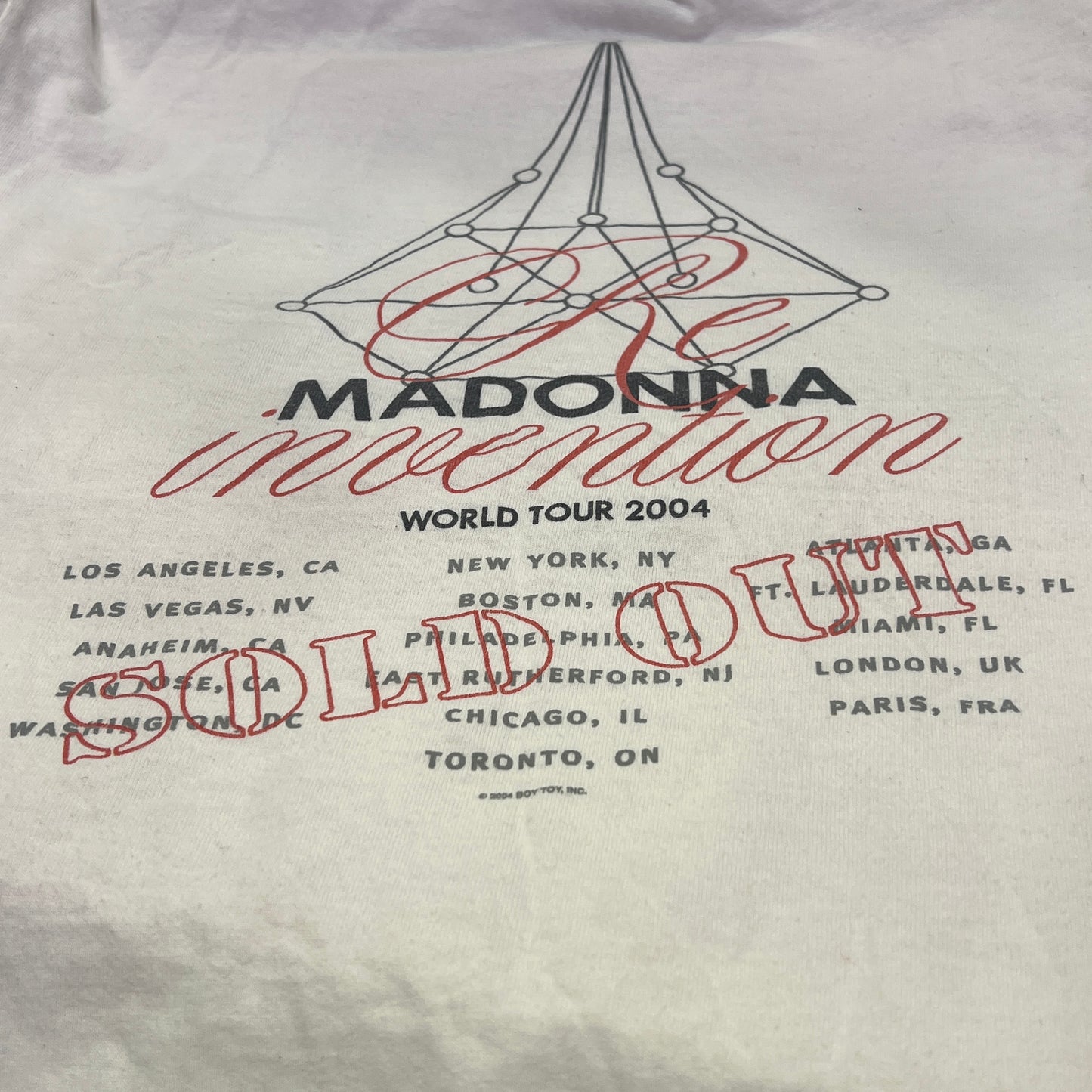 boy toy 2004 madonna re-invention sold out world tour tshirt