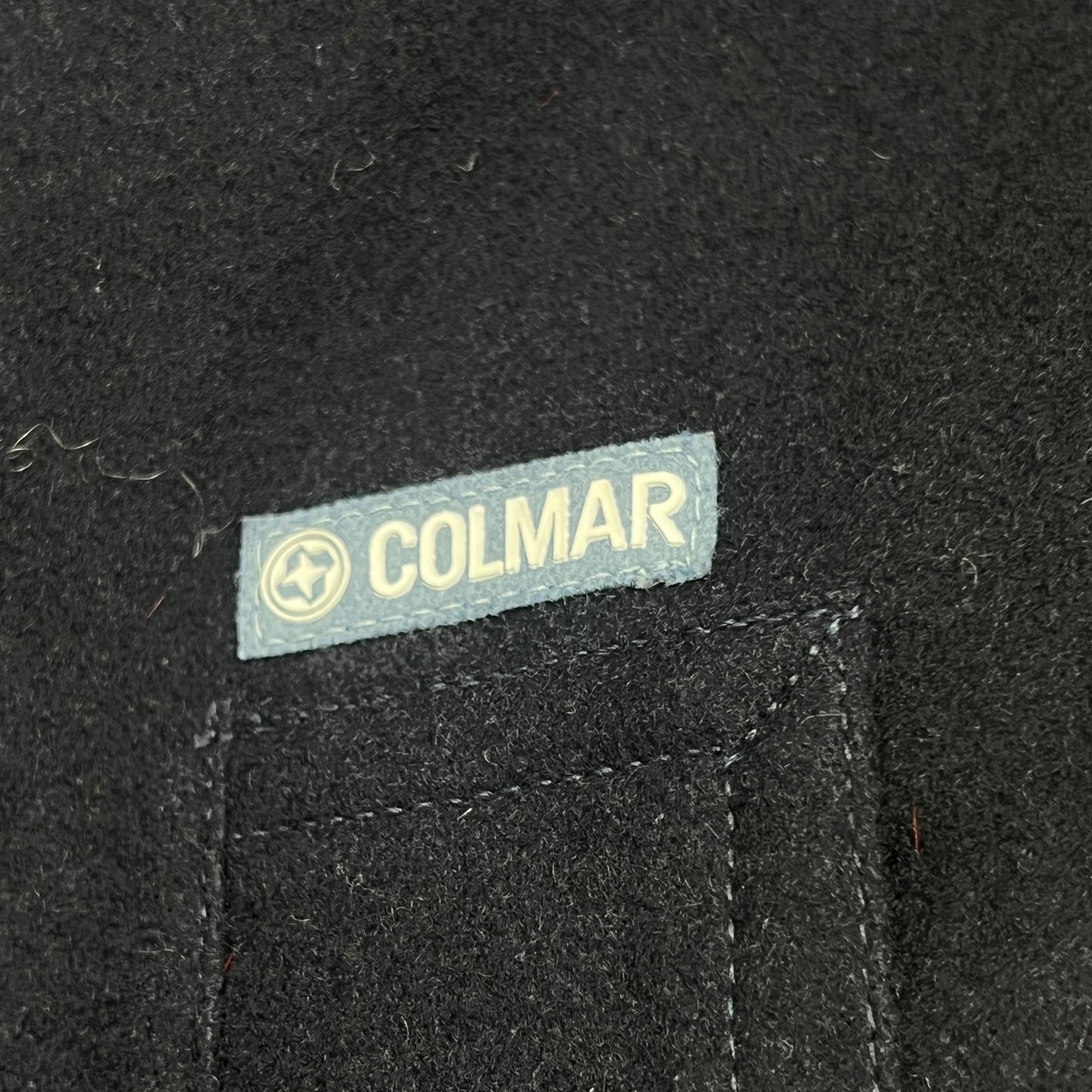 colmar 90s green (cotton) navy(wool) reversible coat