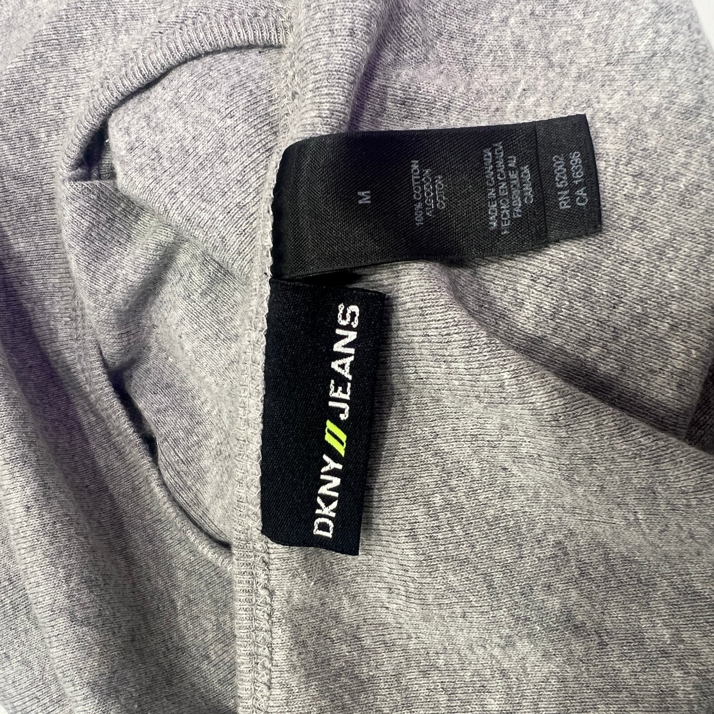 DKNY 00s grey tshirt with nyc skyline logo