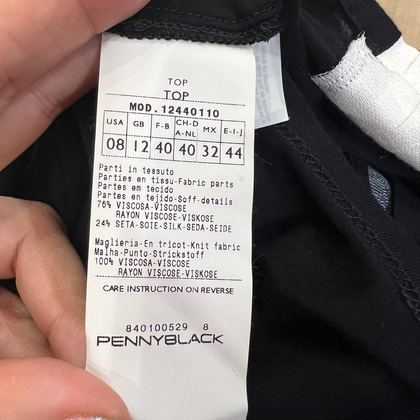 pennyblack 00s silk black cami top with white shirt pannel