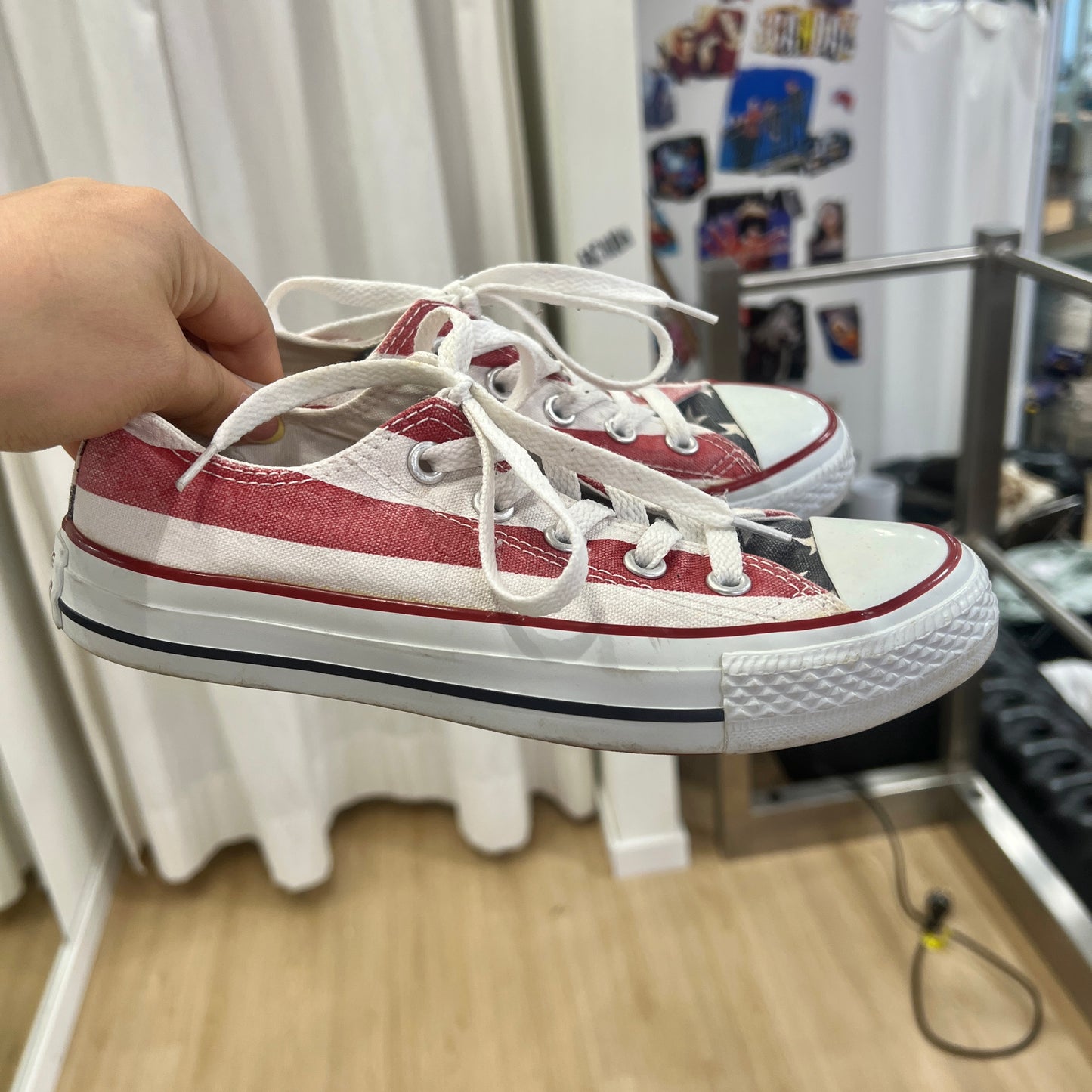 converse chuck taylor all star low top american flag sneakers