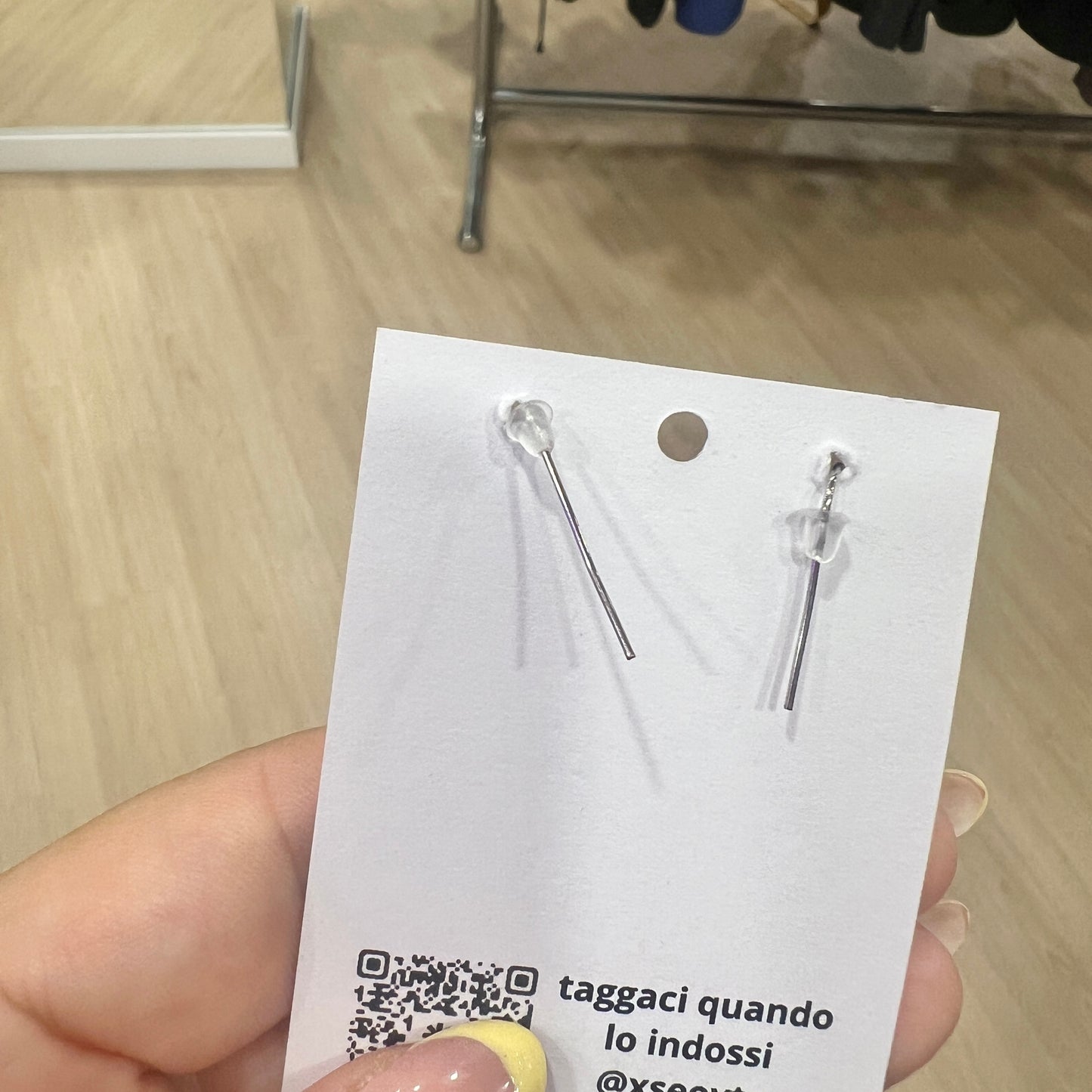laser cut silver metal cat earrings