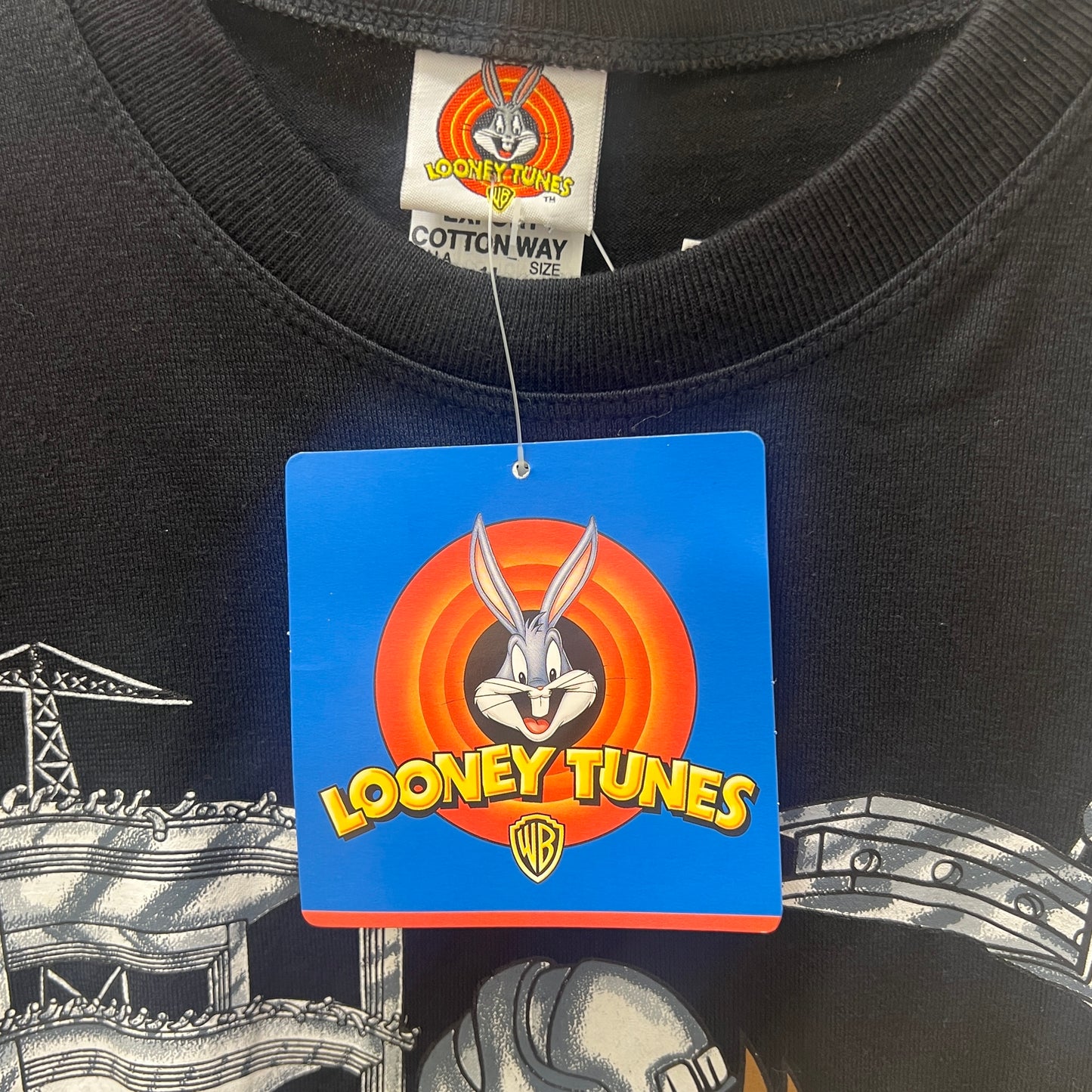 looney tunes 1998 black taz tazminator tshirt
