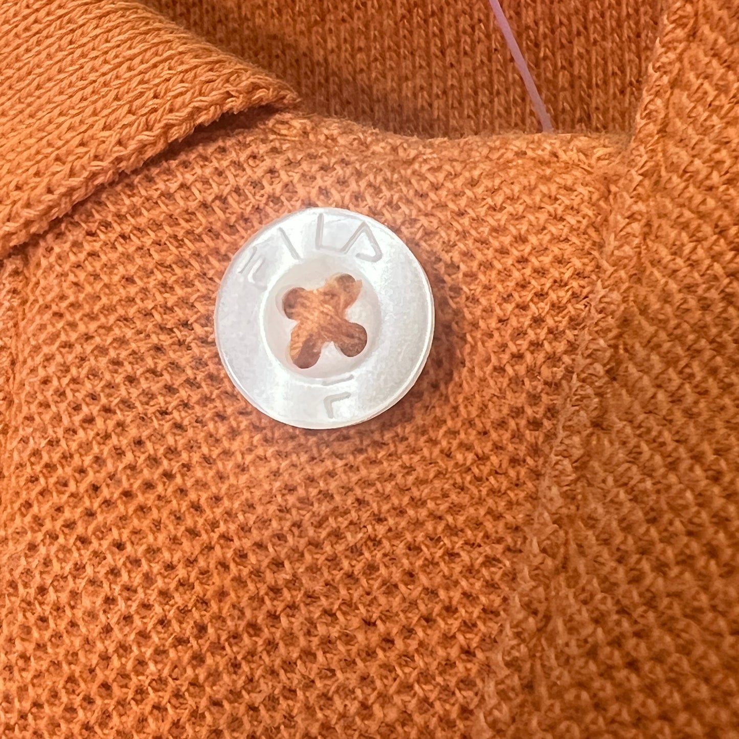 fila 00s orange long sleeve polo tshirt