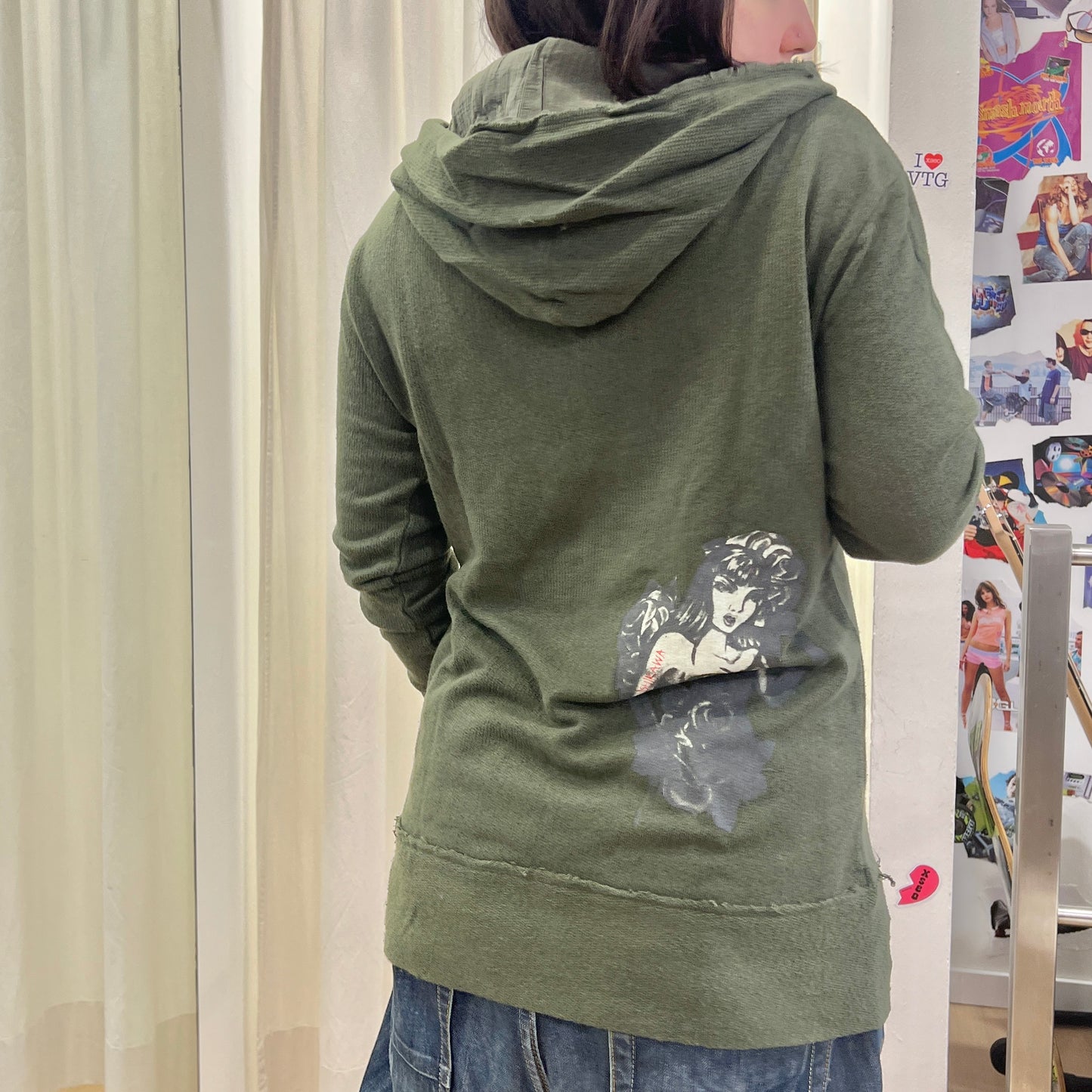 ishikawa 00s army green hoodie