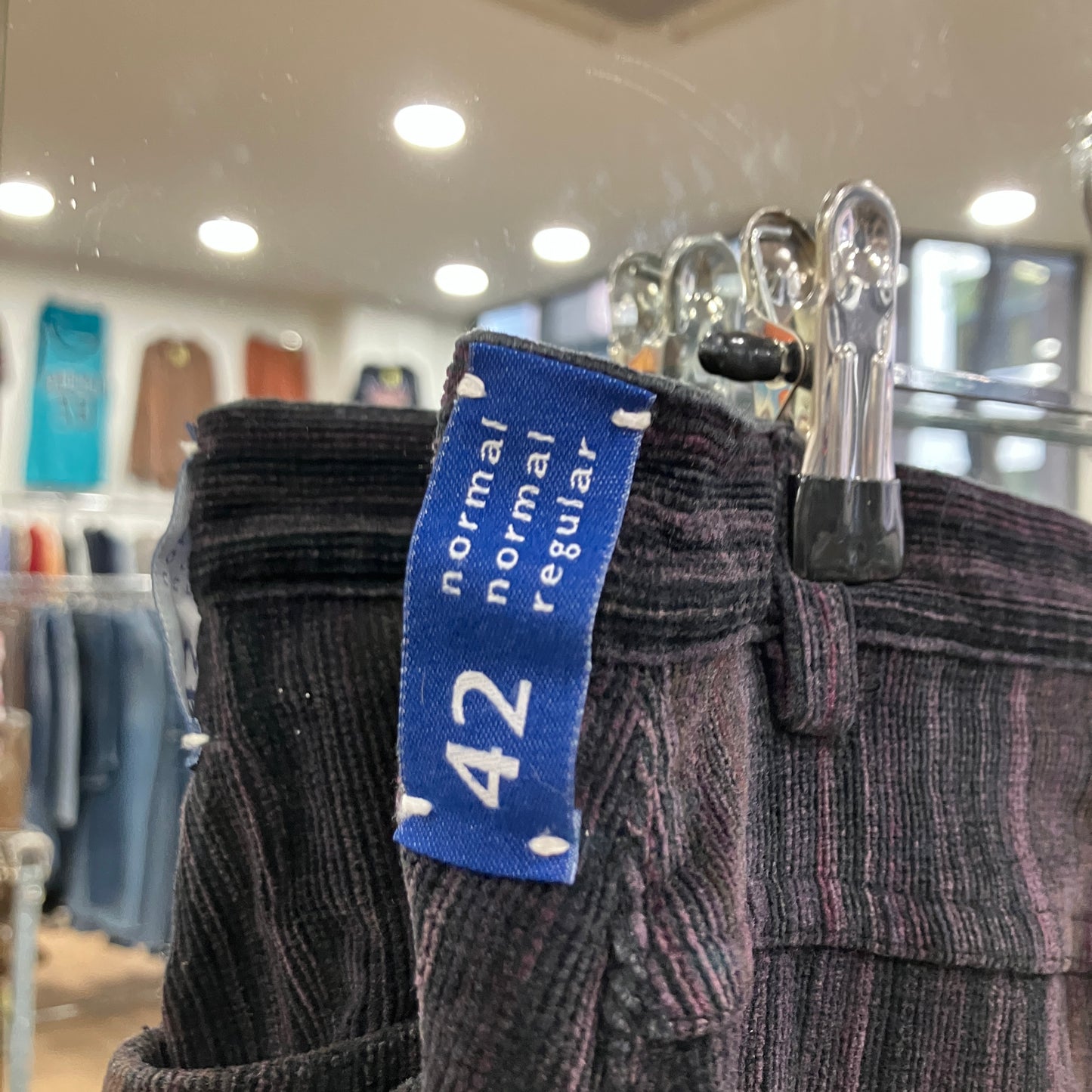 authentic 90s purple brown striped corduroy velvet pants