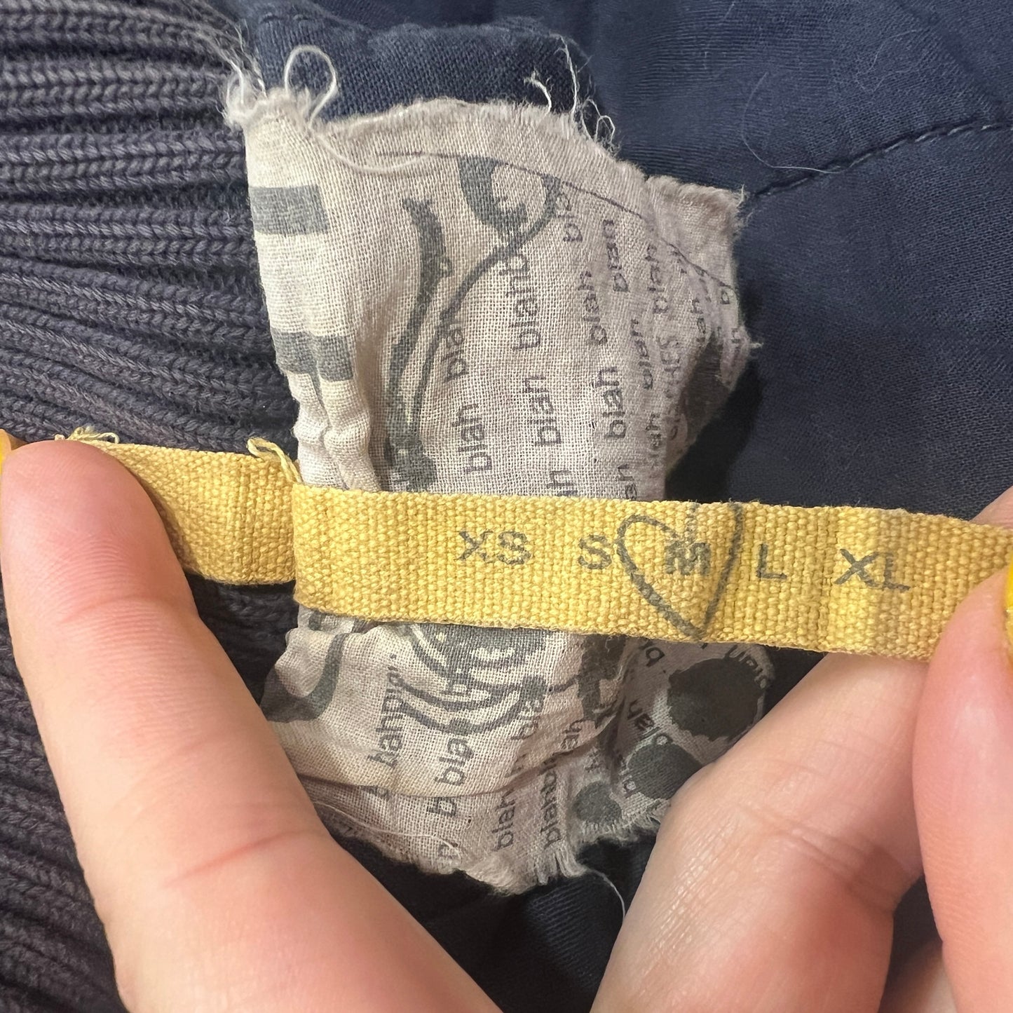 ichi '10s grey denim zip up jacket