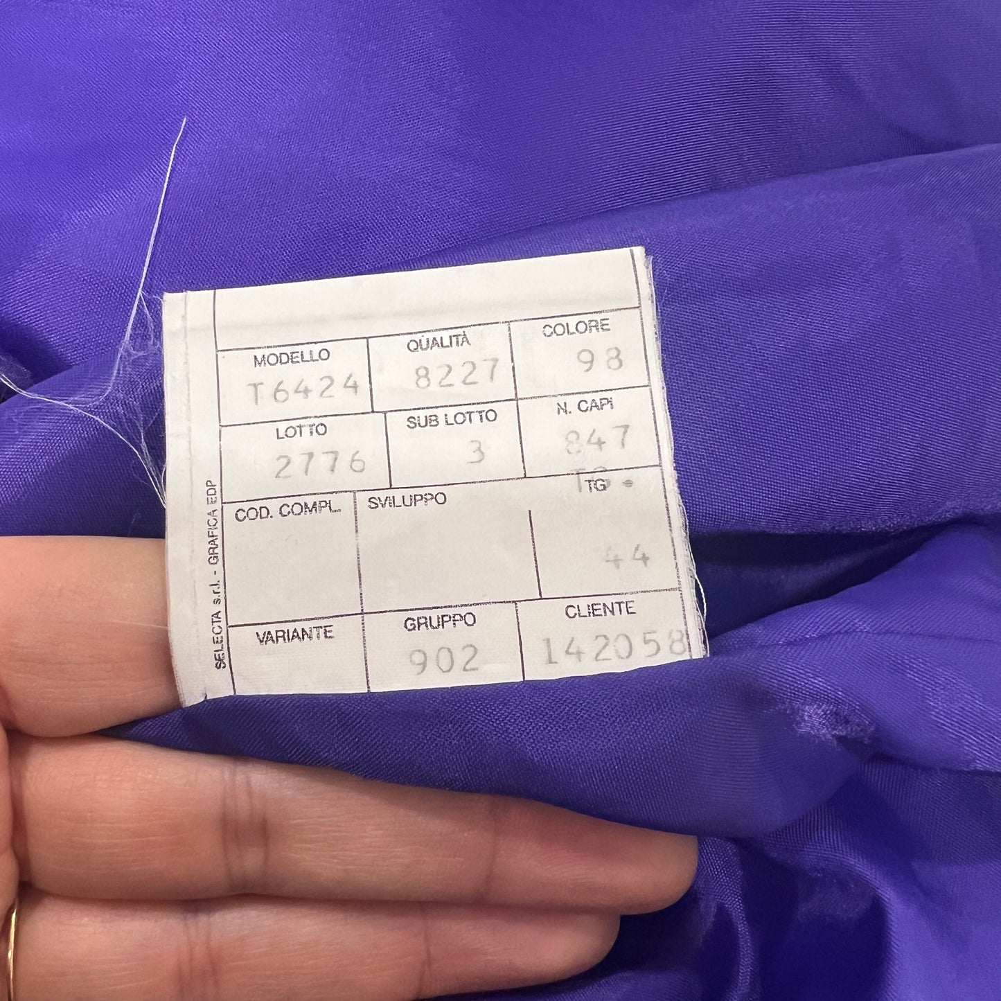 belfe 90s purple puffer jacket with padded shoulders