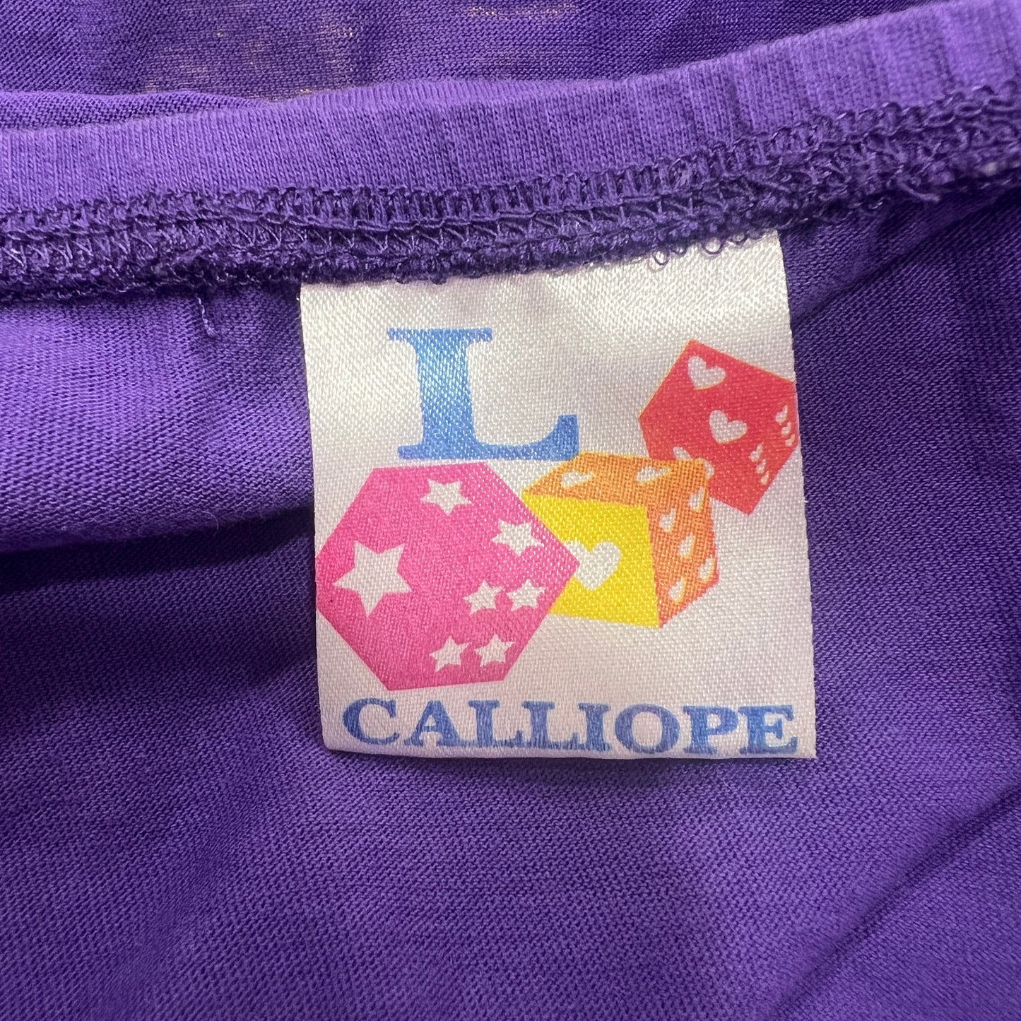 calliope 00s purple summer fragrance tube top