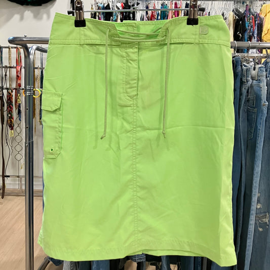 tribord neon green swimsuit material sport miniskirt