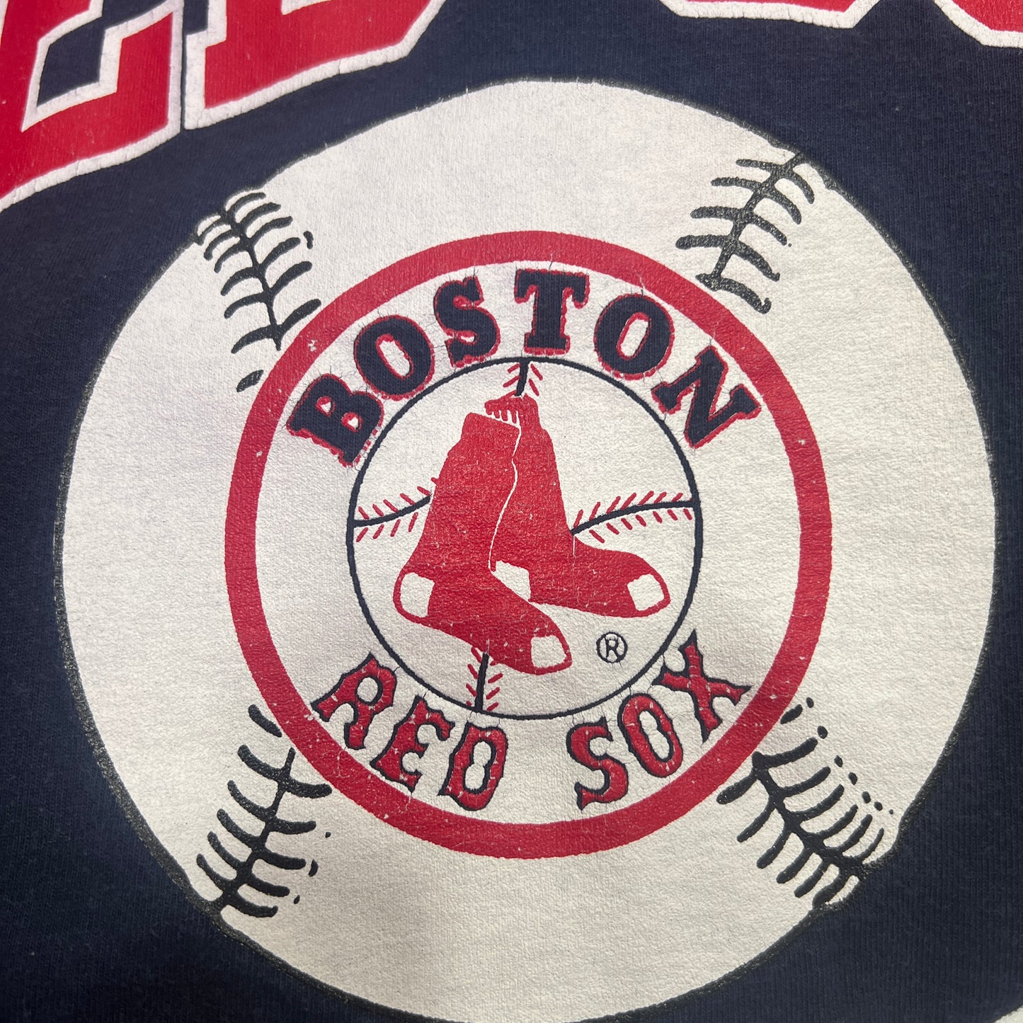 champion 1995 navy blue Red Sox baseball tshirt