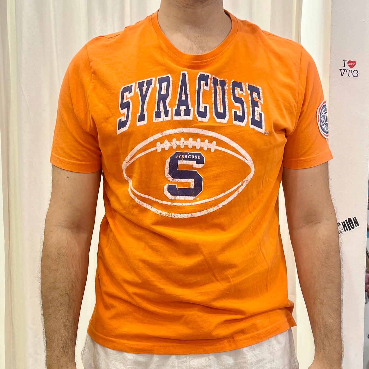 college vault 00s orange syracuse college football tshirt