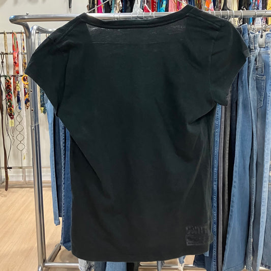 diesel 00s black v neck tshirt