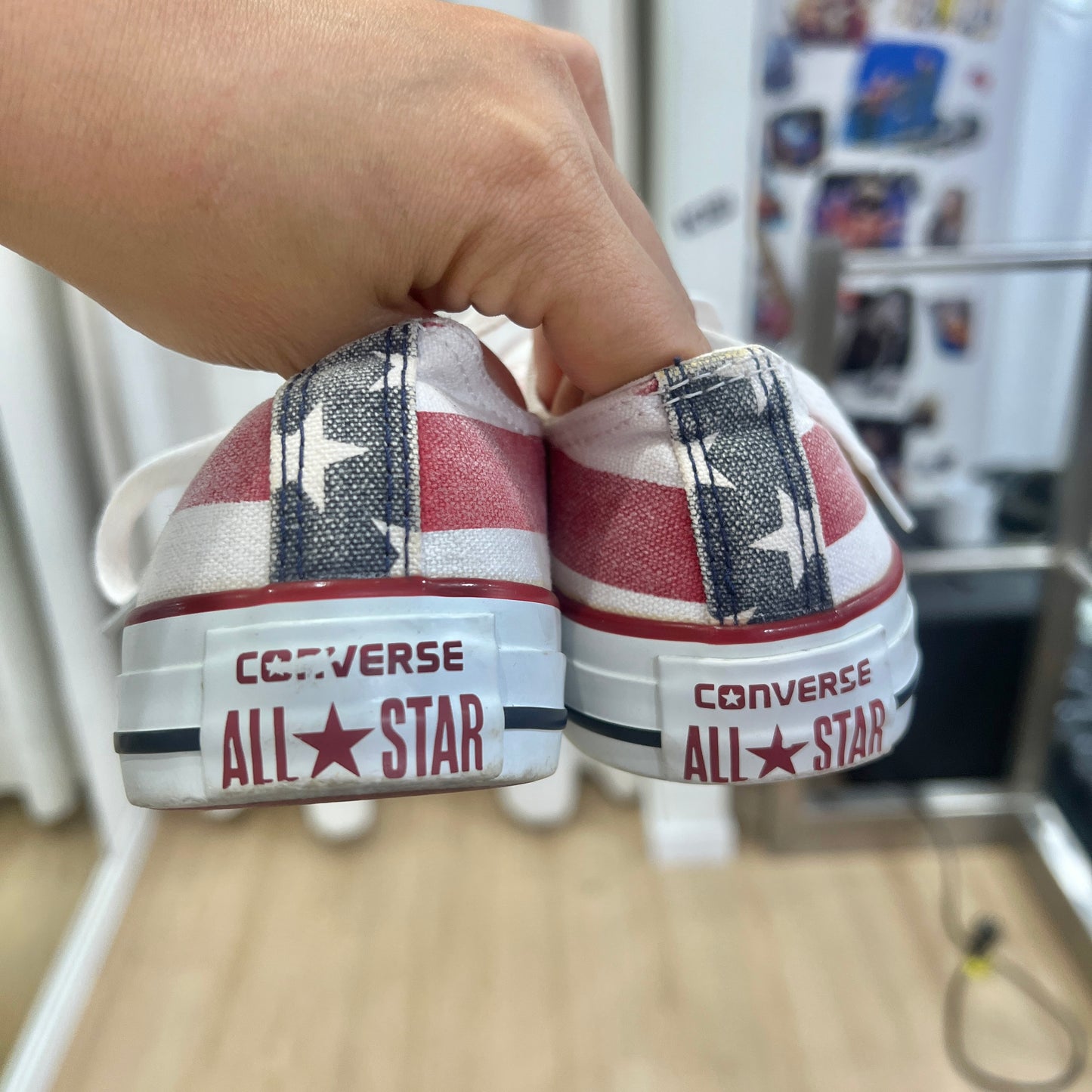 converse chuck taylor all star low top american flag sneakers