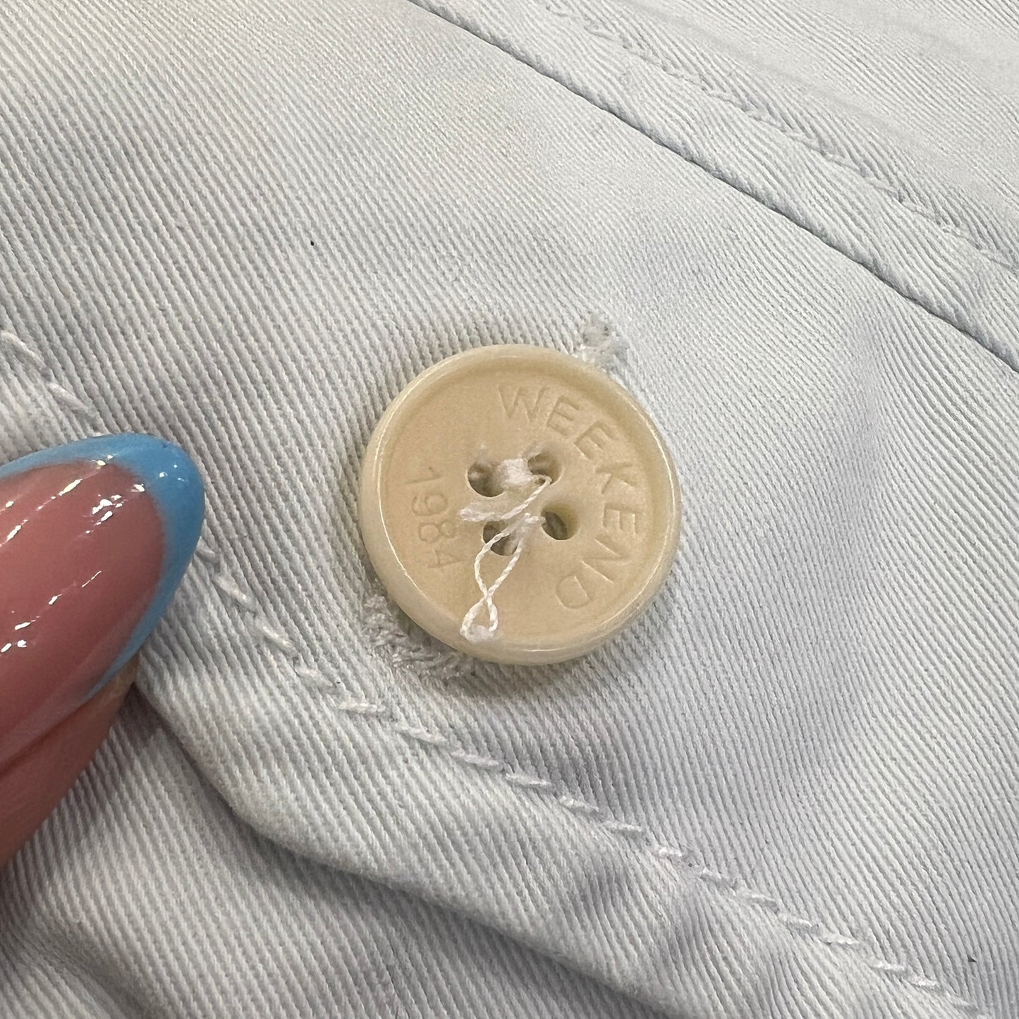 weekend max mara 00s light blue skinny cargo pants