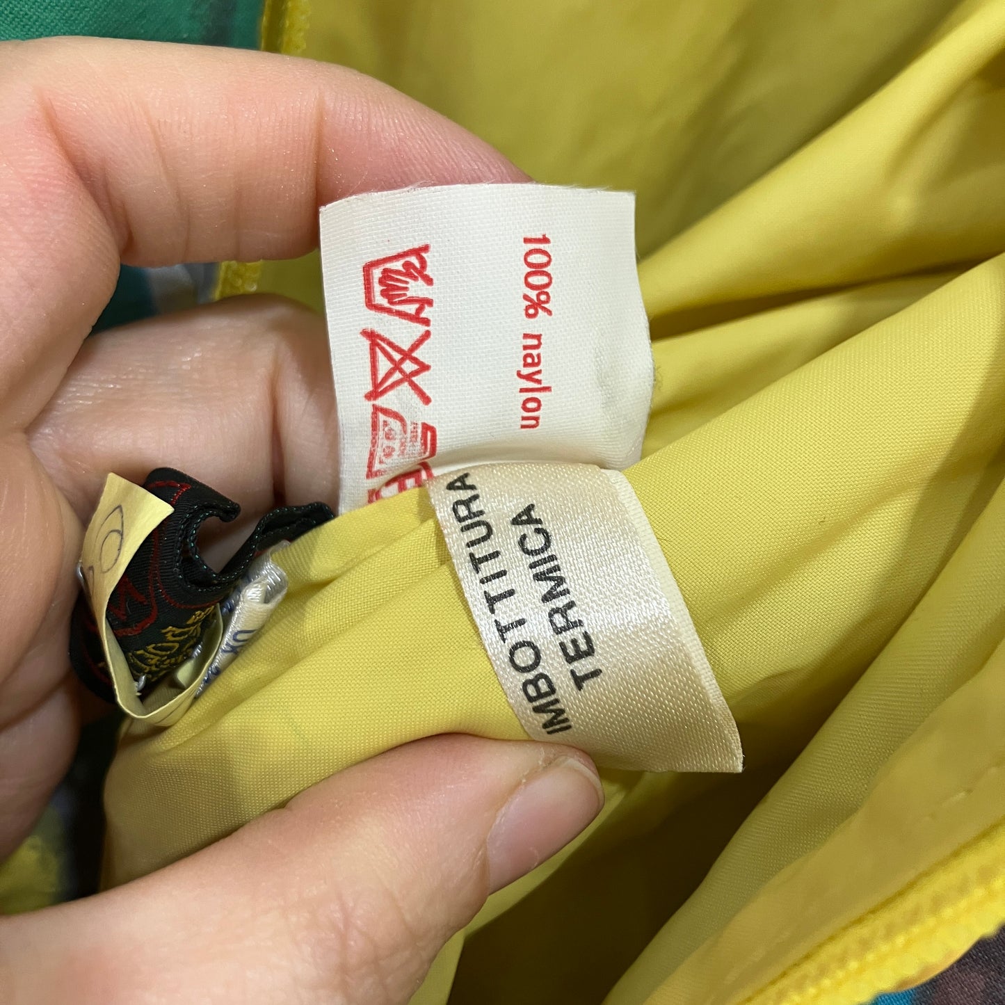 fiore degli sportivi 80s neon pop art ski suit