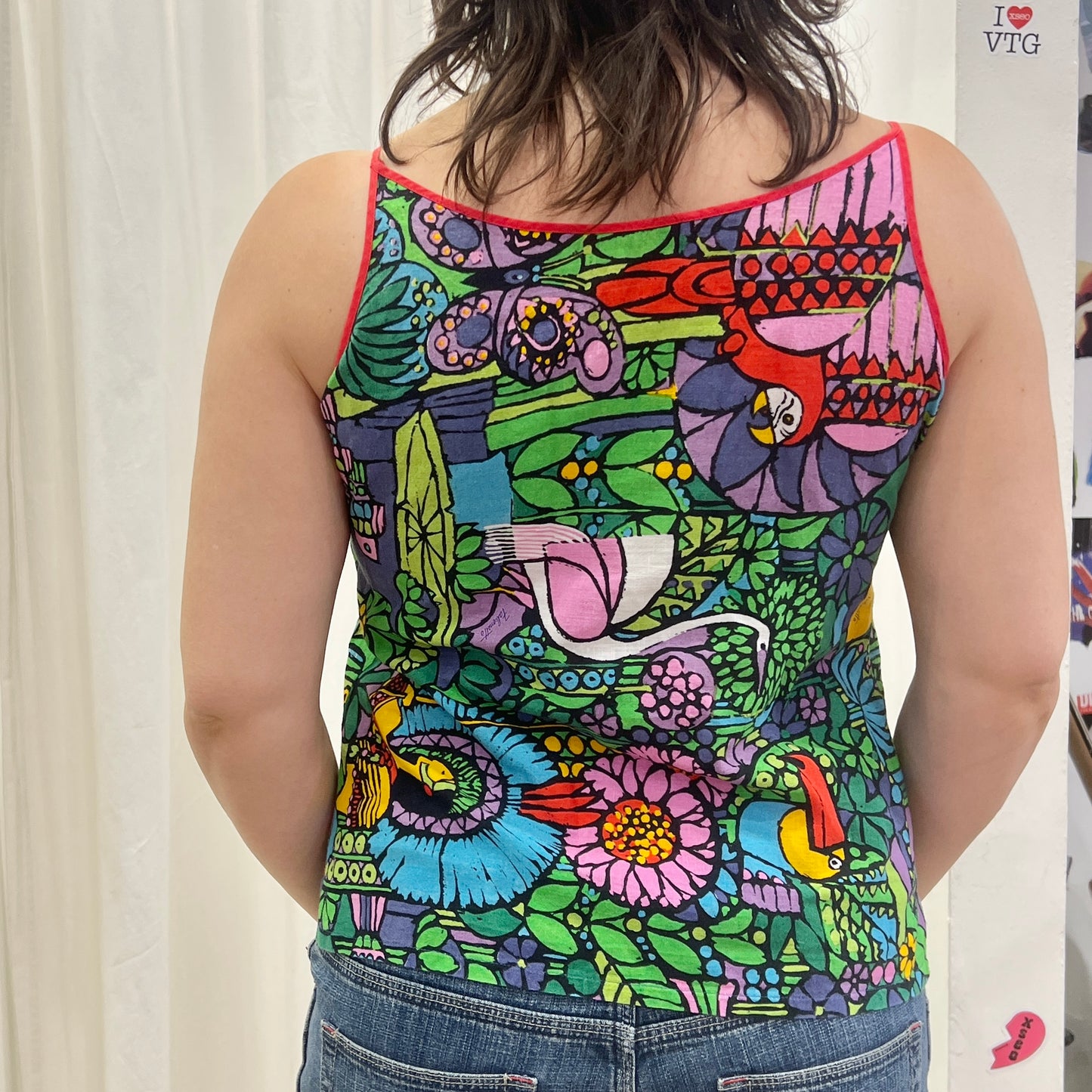 falconetto 90s colorful cami top
