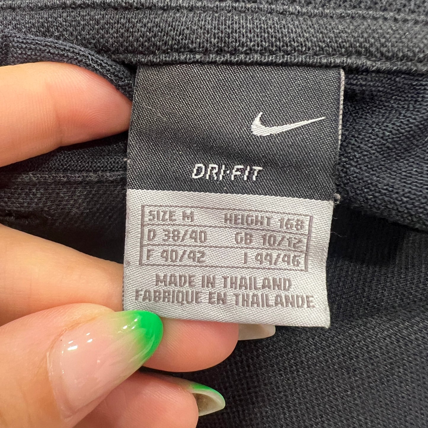 nike 00s black dri-fit short sleeve polo tshirt
