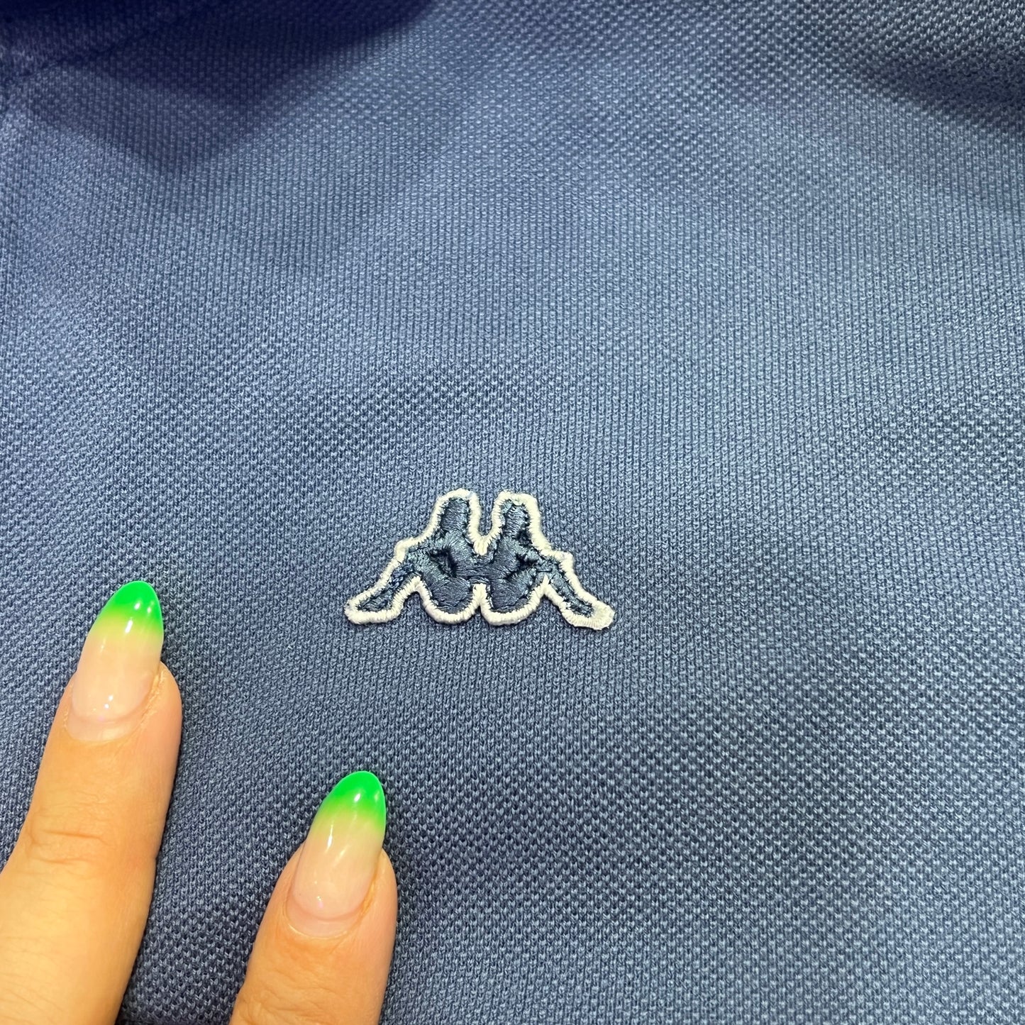 kappa blue short sleeve polo tshirt