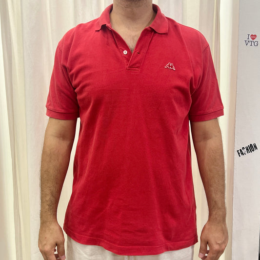 kappa 00s red short sleeve polo tshirt