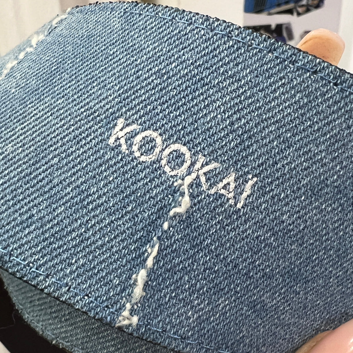 kookai 00s leather denim belt