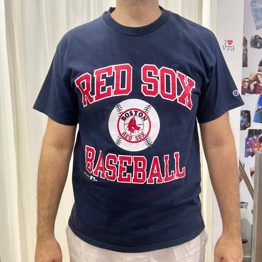 champion 1995 navy blue Red Sox baseball tshirt
