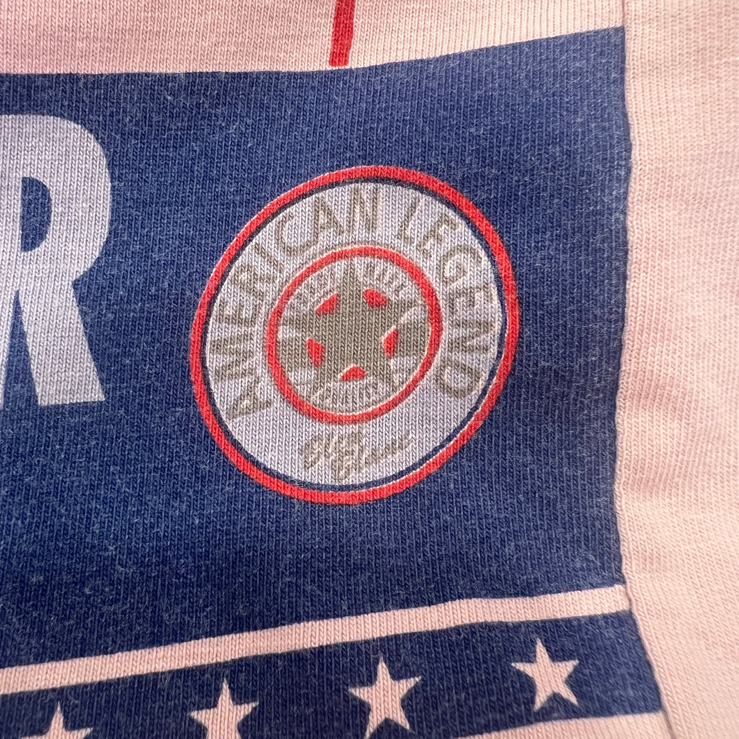 bleu blanc 00s pink navy sport hooded tshirt