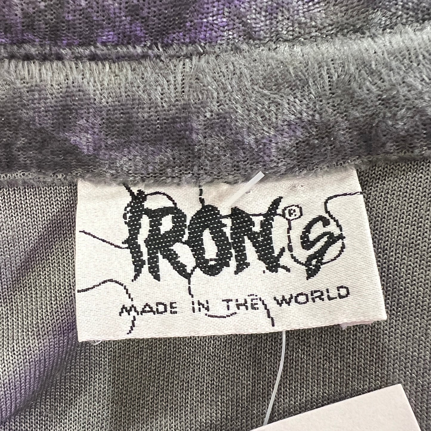 iron g 00s grey velour button up shirt