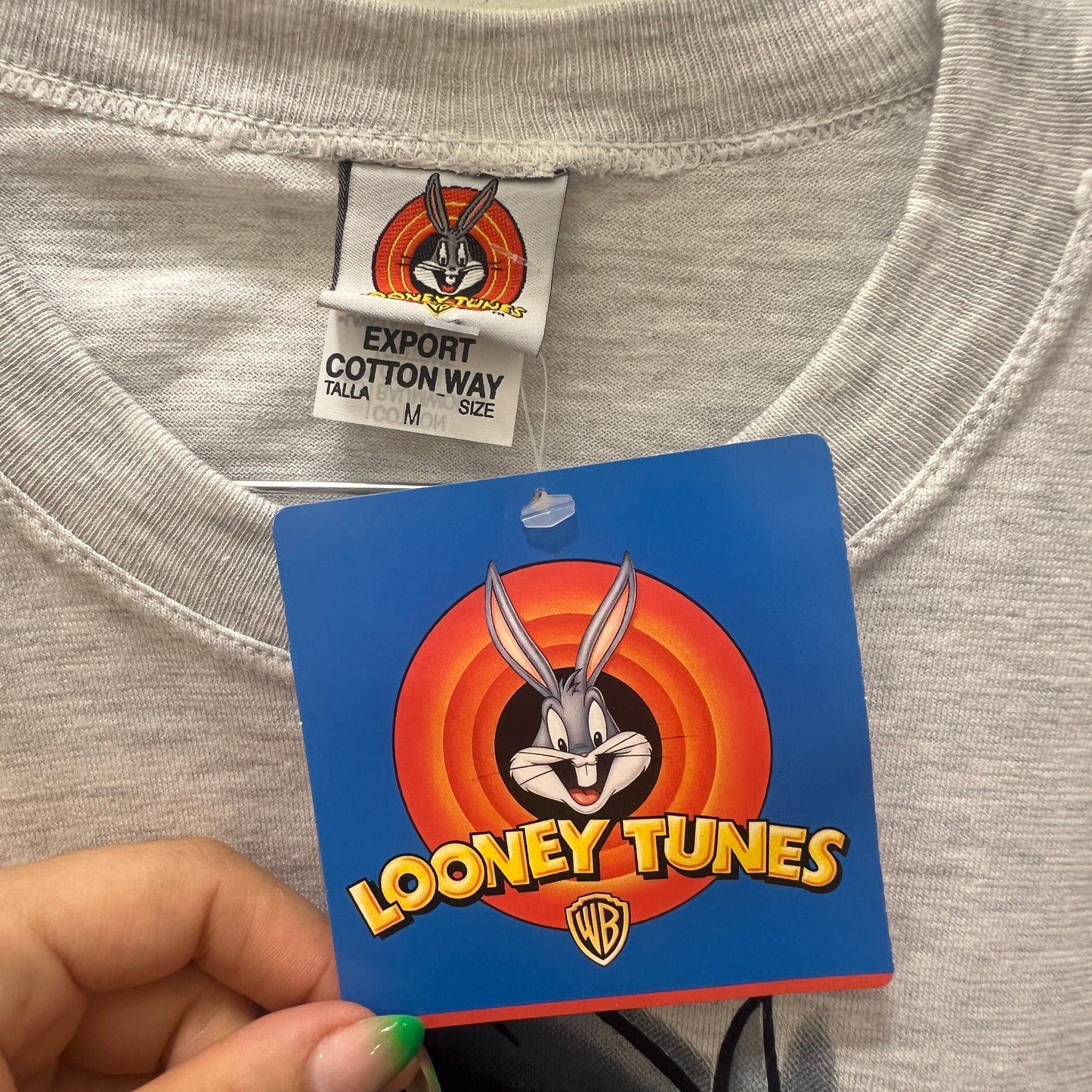 looney tunes 1998 grey taz tshirt