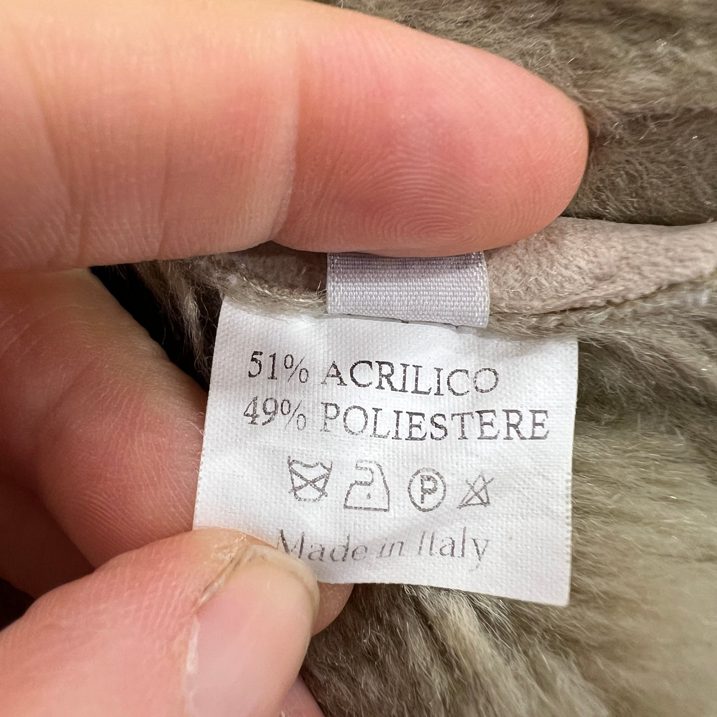 type 00s light beige vegan sheepskin afghan coat