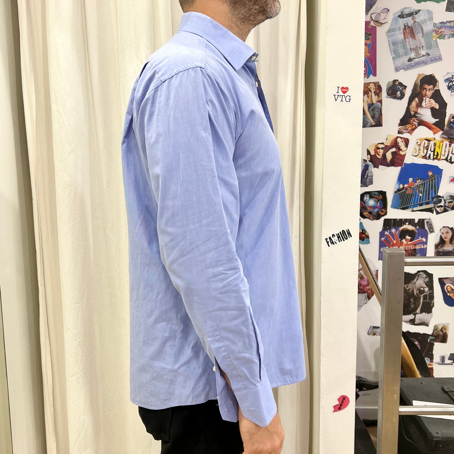 ungaro paris 00s blue shirt