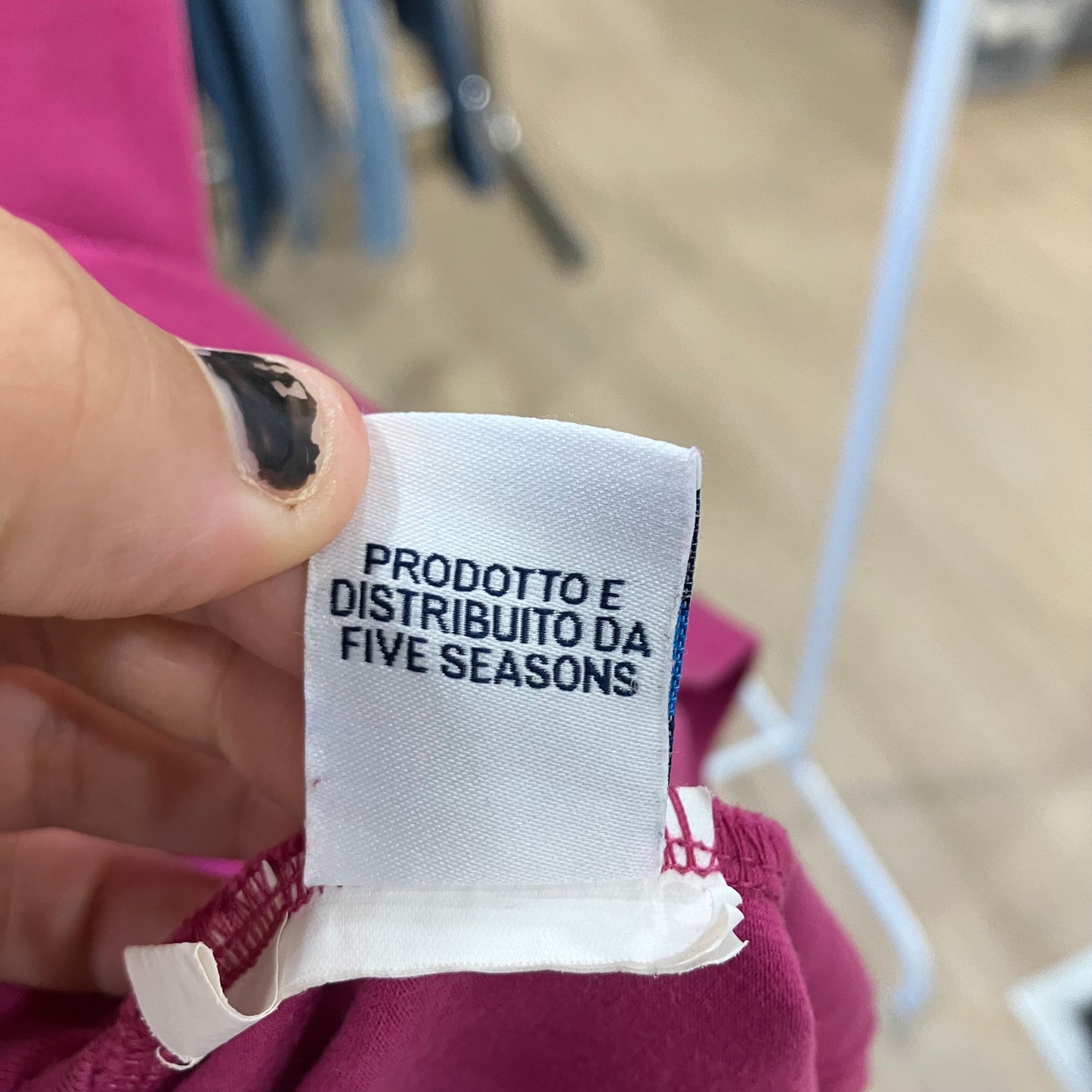 baci&abbracci fuchsia purple tank top with silver logo