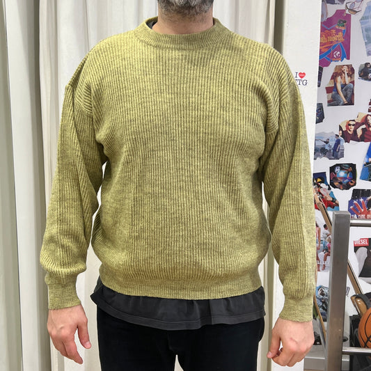 tagiuri 00s light green ribbed wool sweater
