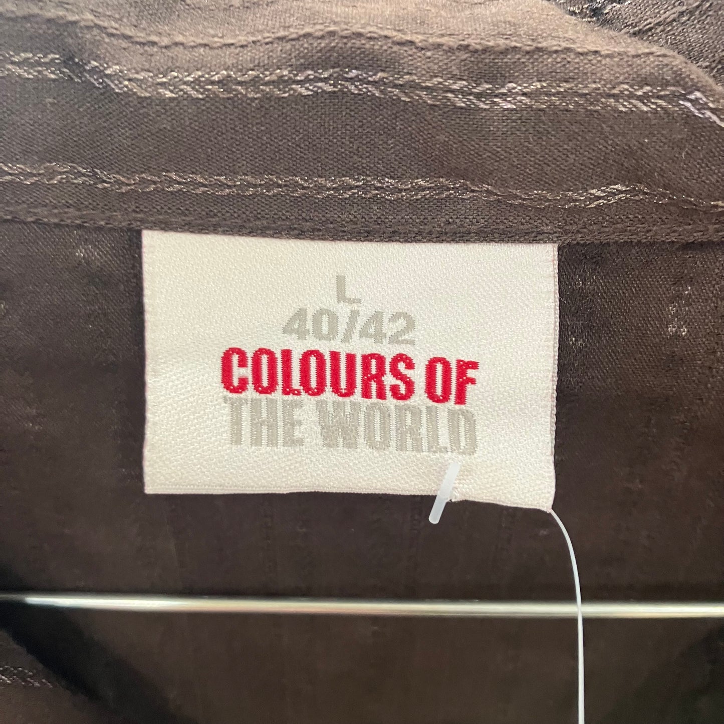 colours of the world brown striped shirt