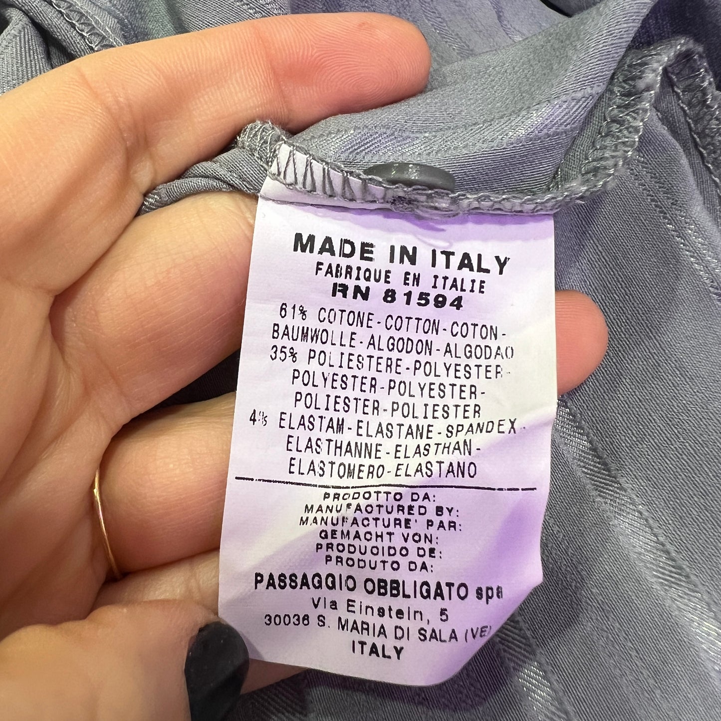 nara camicie 00s grey striped shirt