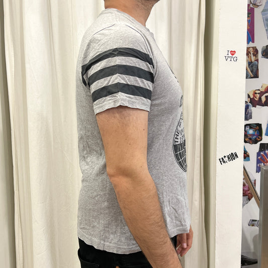 adidas 00s grey tshirt with black logo