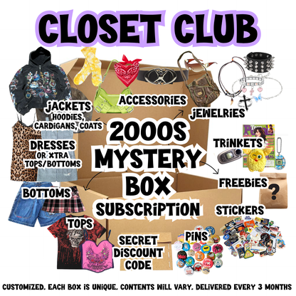CLOSET CLUB - custom mystery box abbonamento trimestrale