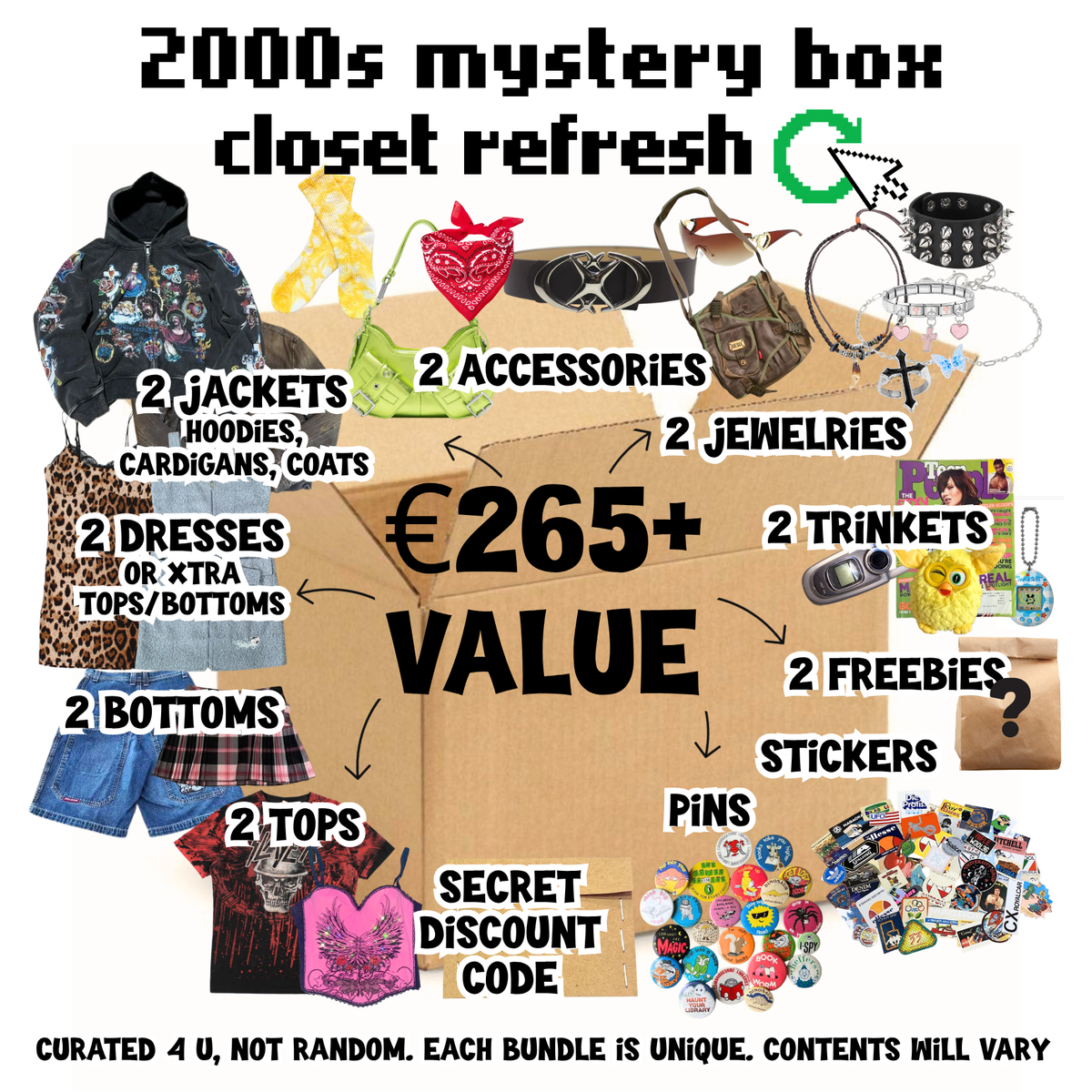 CLOSET REFRESH - custom 2000s mystery style box