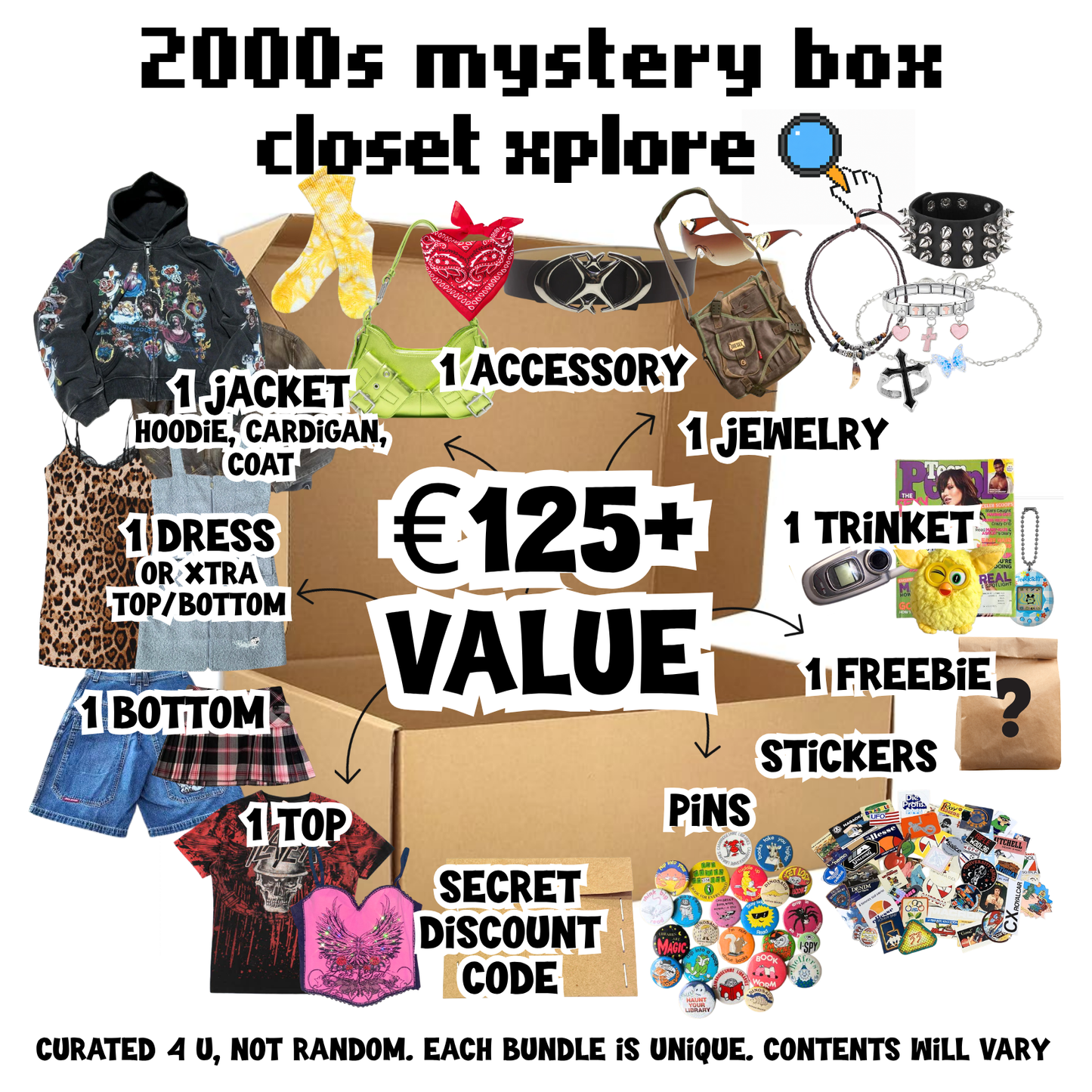 CLOSET XPLORE - custom 2000s mystery style box
