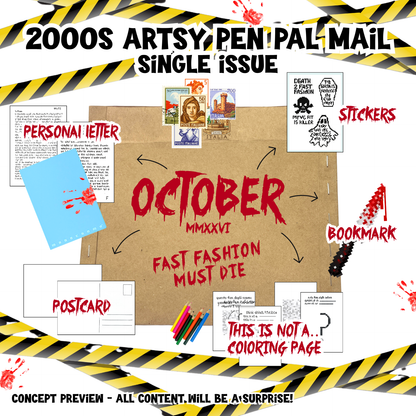 2000s artsy pen pal mail  - single issue